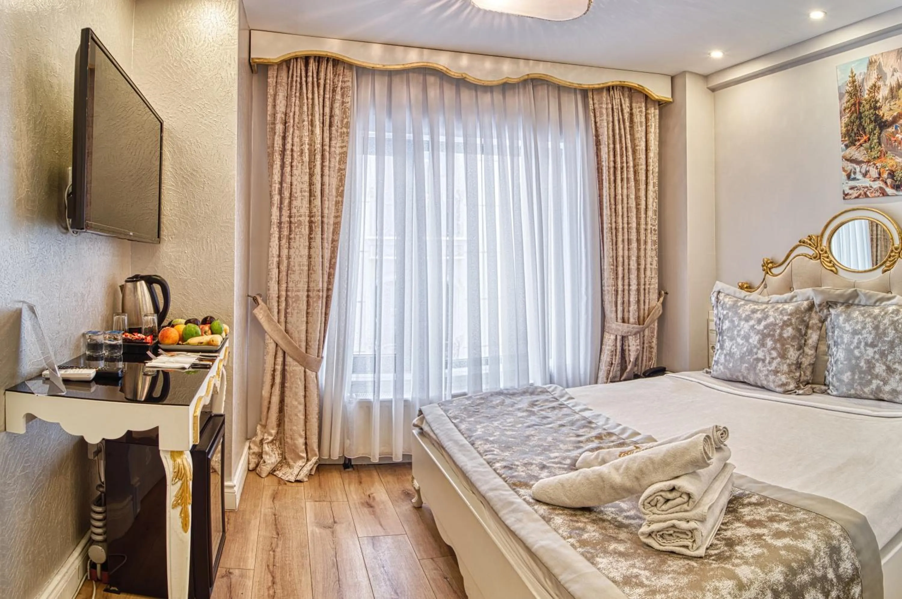 Bed in Sirkeci Ersu Hotel & SPA