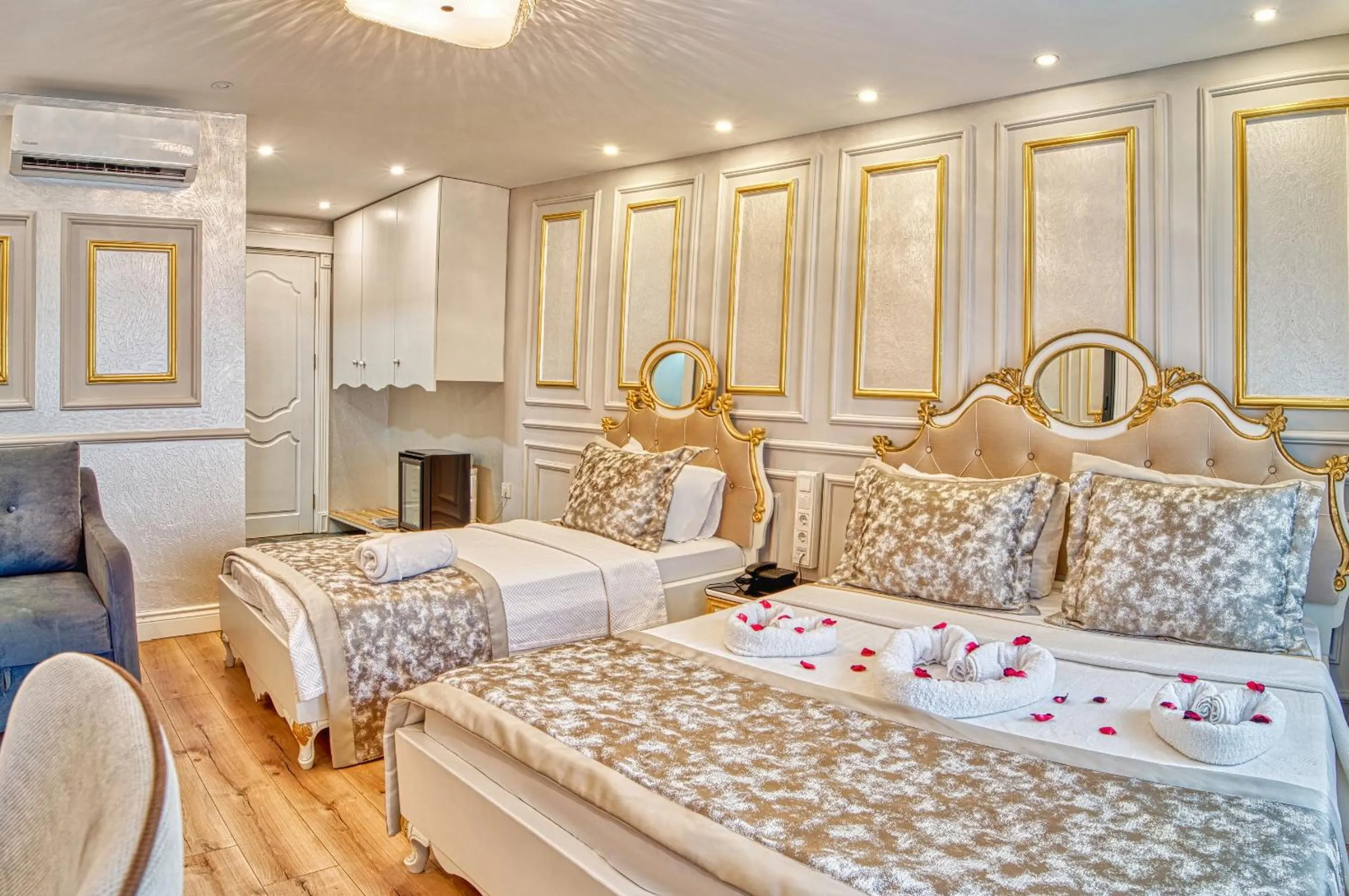 Bed in Sirkeci Ersu Hotel & SPA