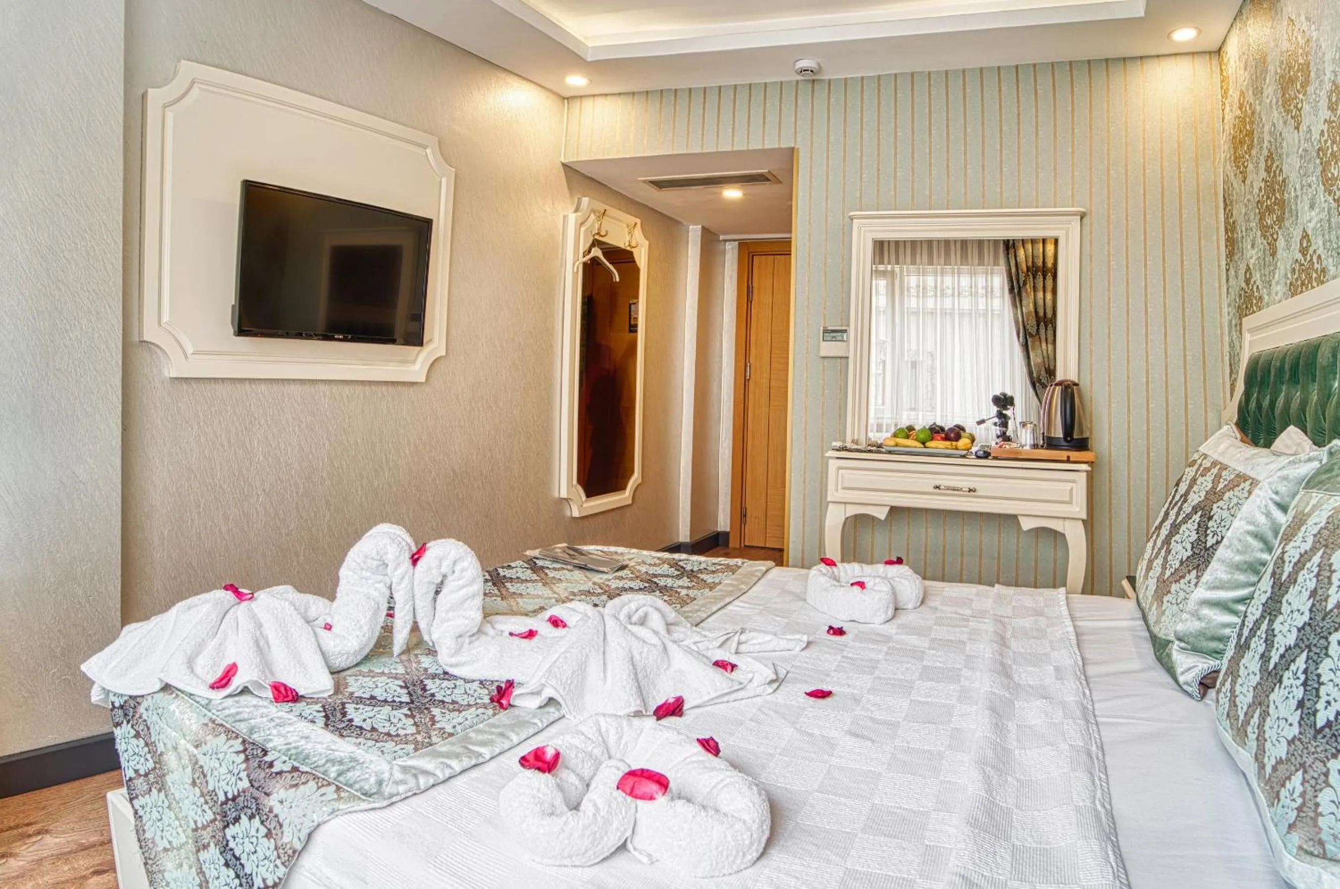 Bed in Sirkeci Ersu Hotel & SPA