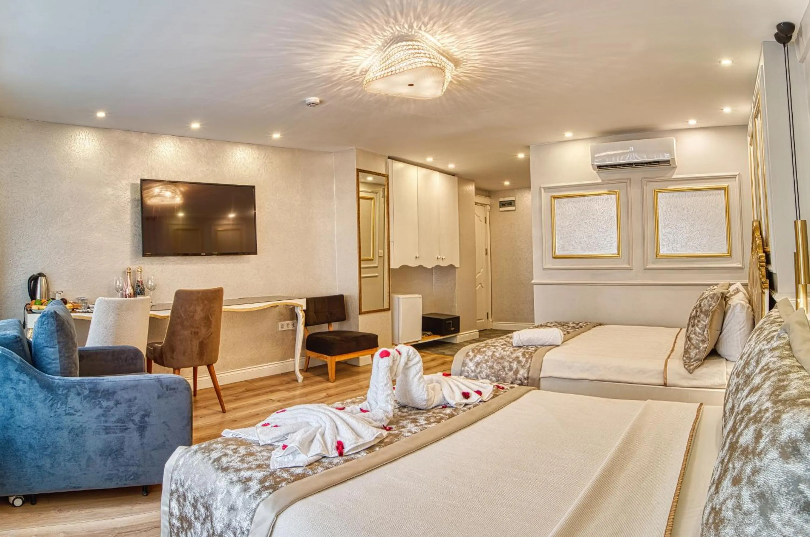 Bed in Sirkeci Ersu Hotel & SPA