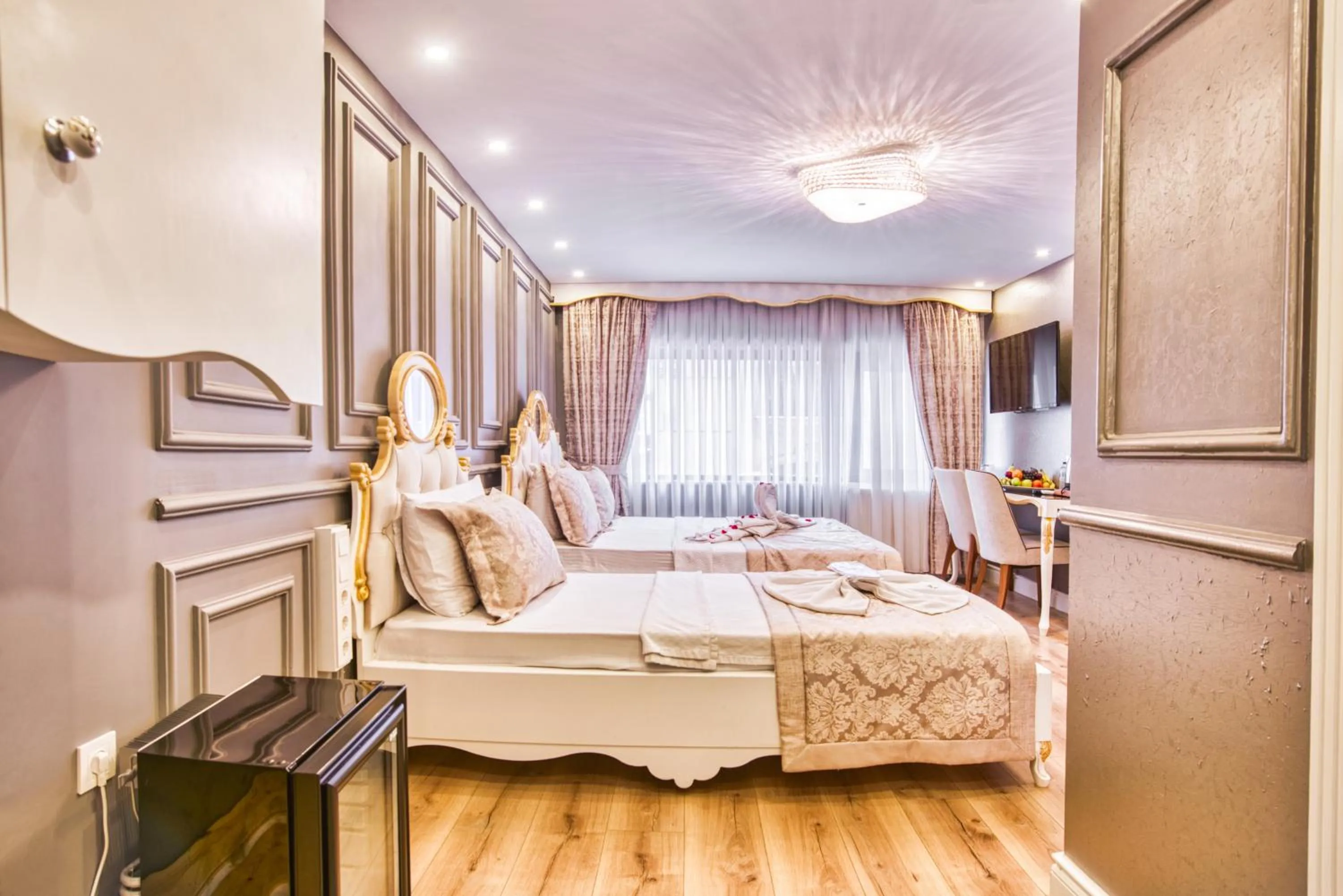 Bed in Sirkeci Ersu Hotel & SPA