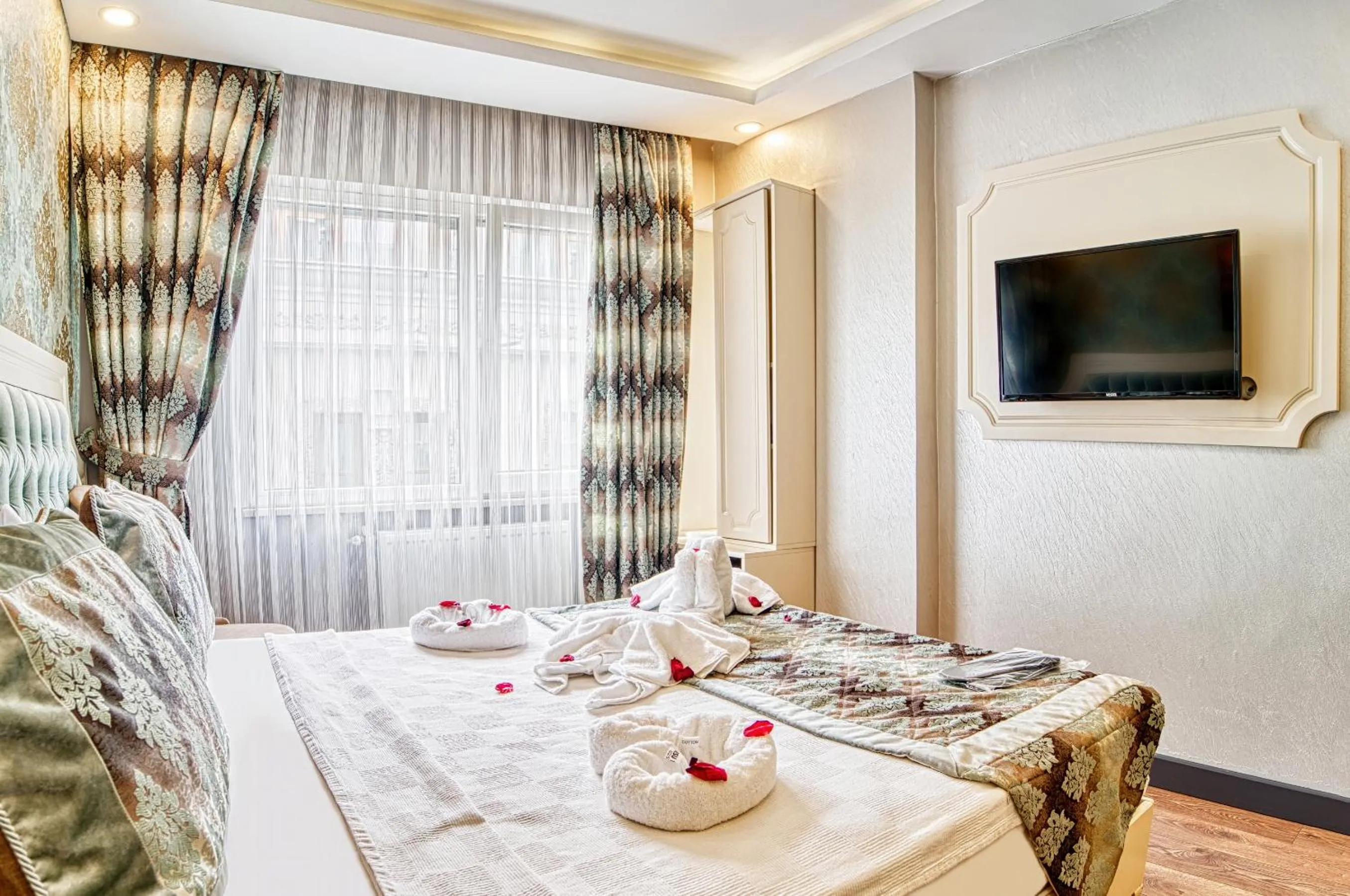 Bed in Sirkeci Ersu Hotel & SPA