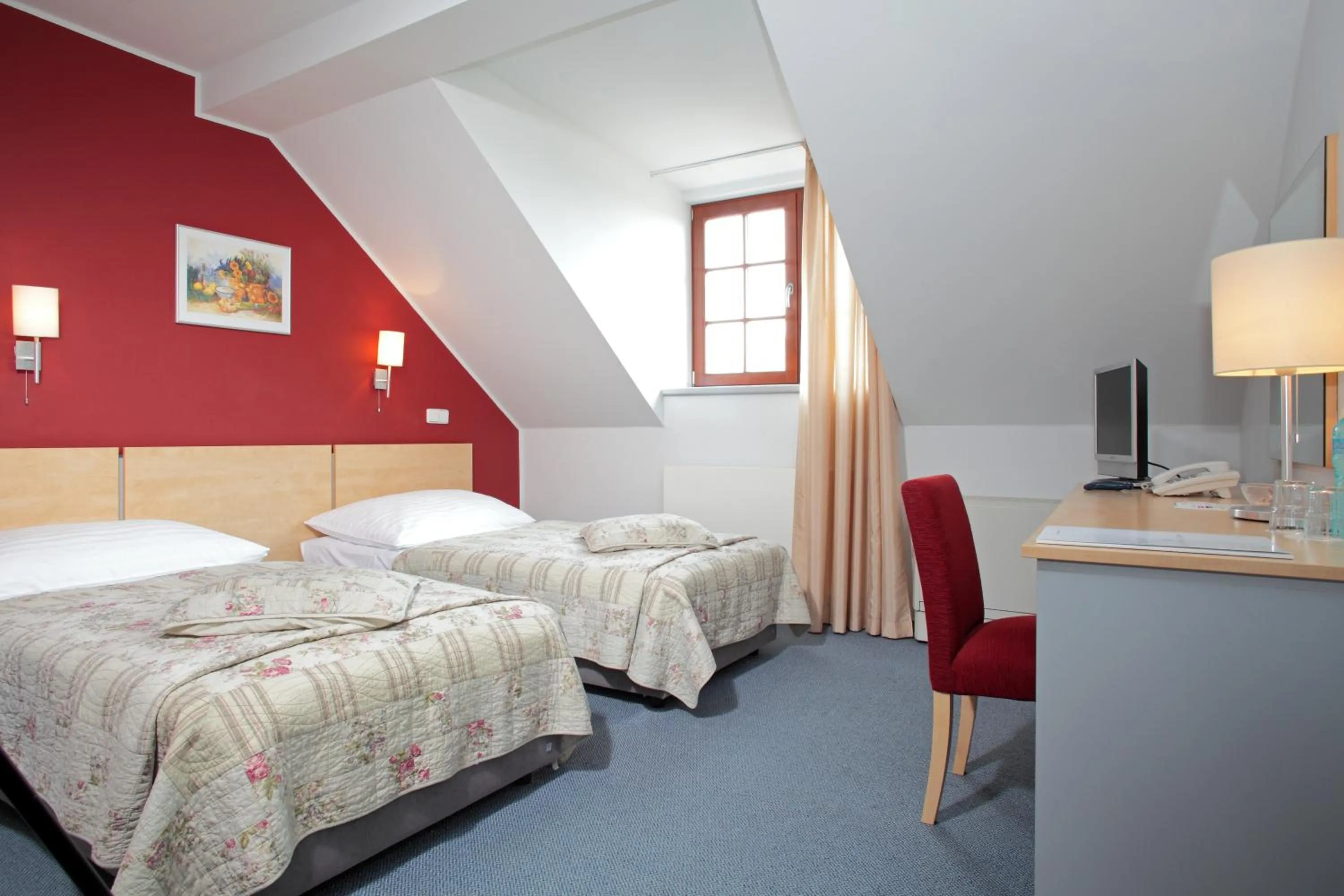 Bed in Hotel Chvalská Tvrz