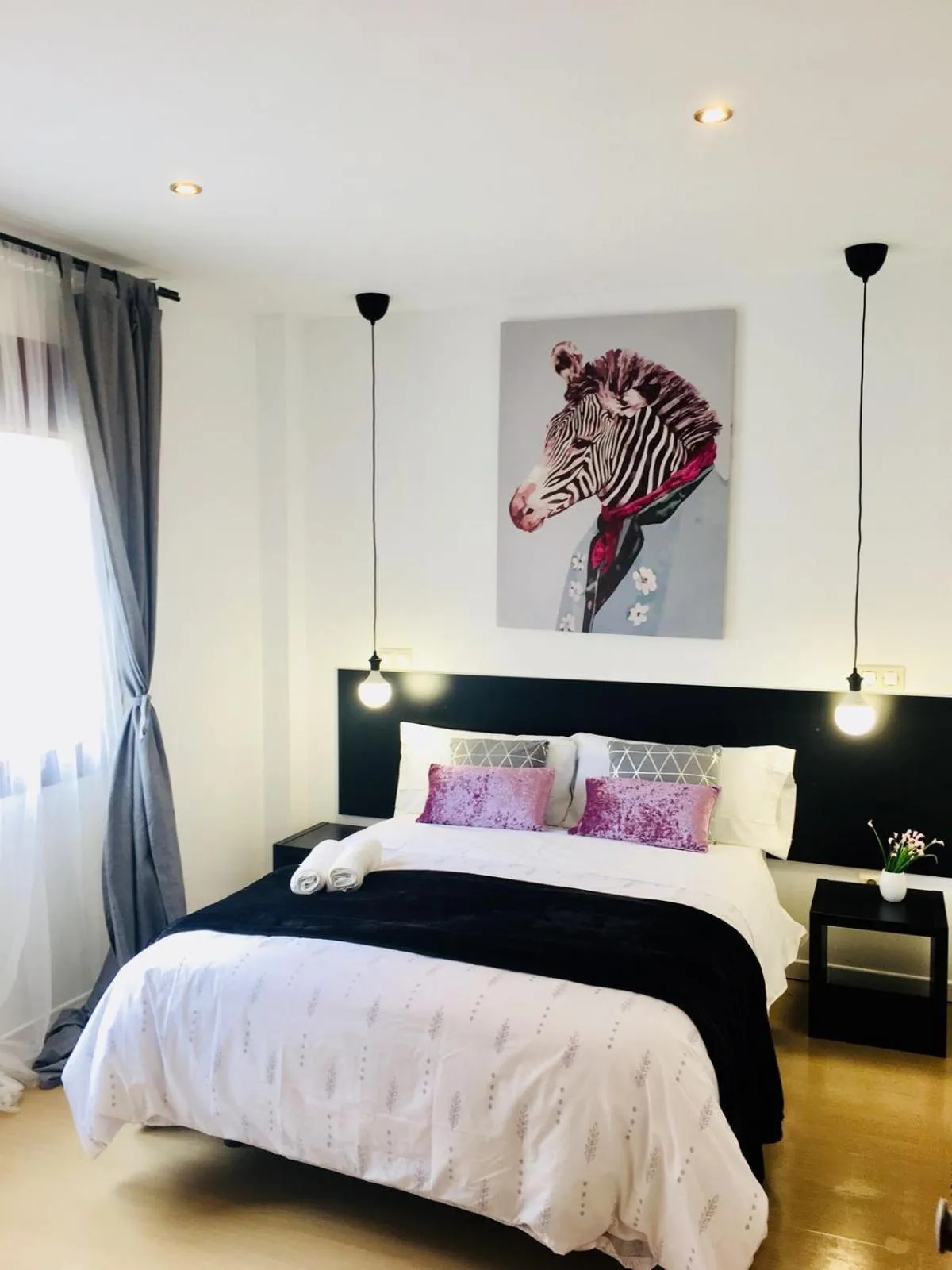 Bed in AYZ Javier Cabrini - Auto check-in property