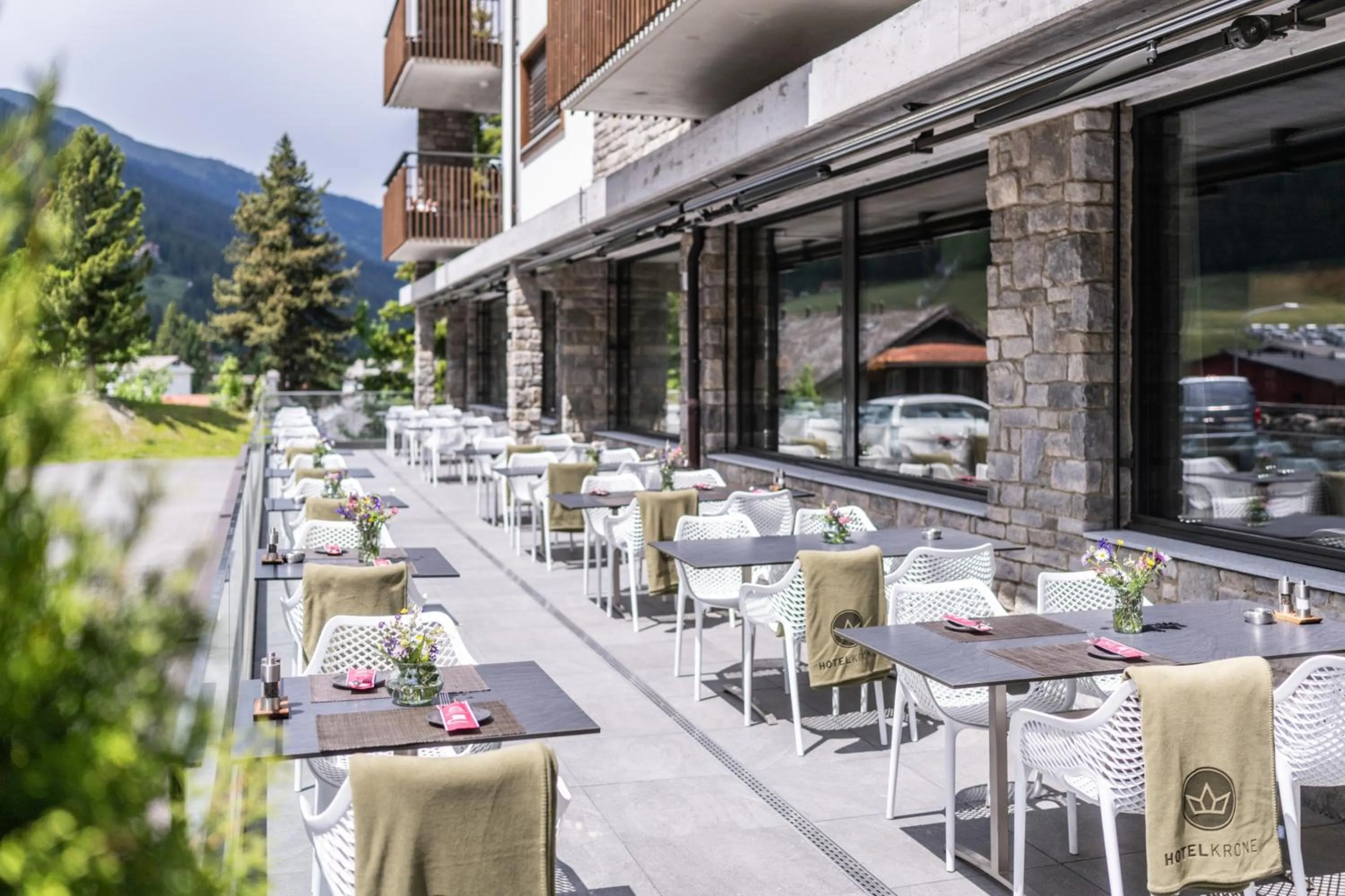 Balcony/Terrace in Hotel Krone - Aktiv & Erholt