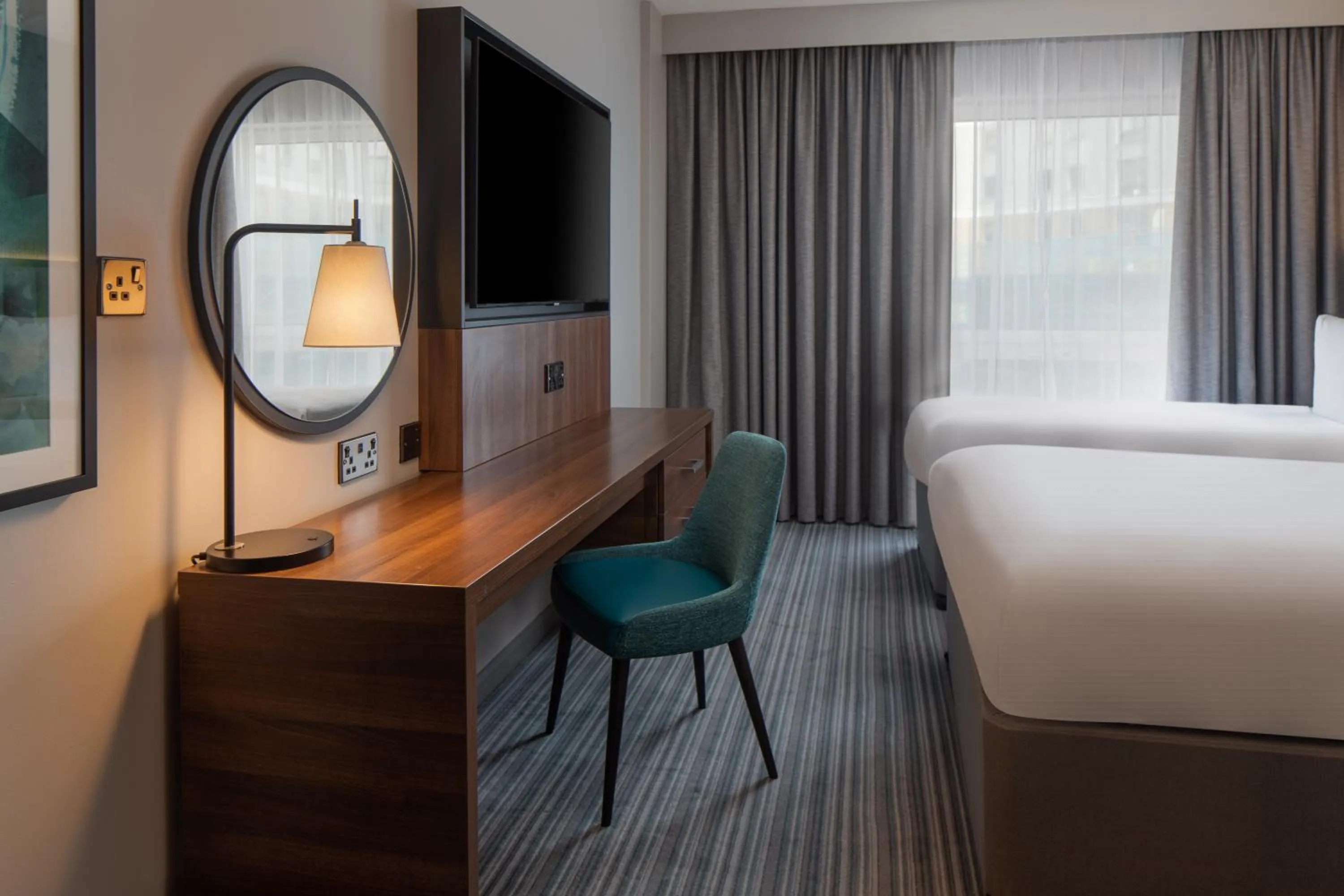 Bedroom, Bed in DoubleTree by Hilton London Chelsea
