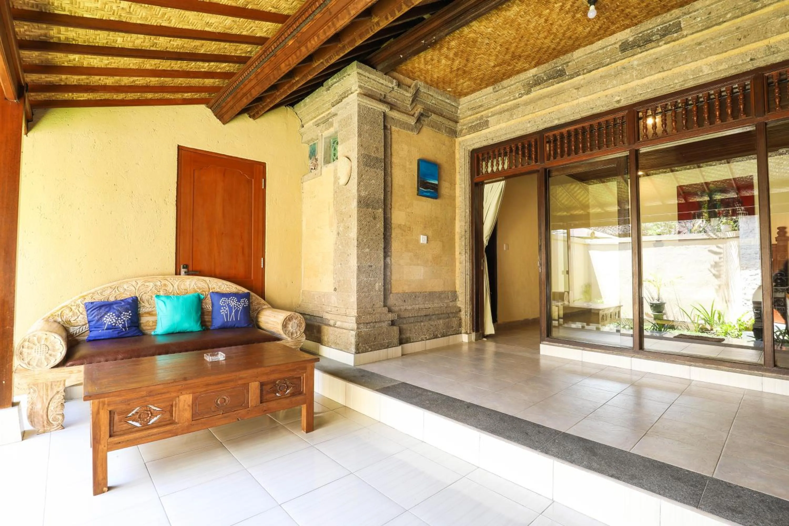 Balcony/Terrace in Sari Bamboo Bungalows