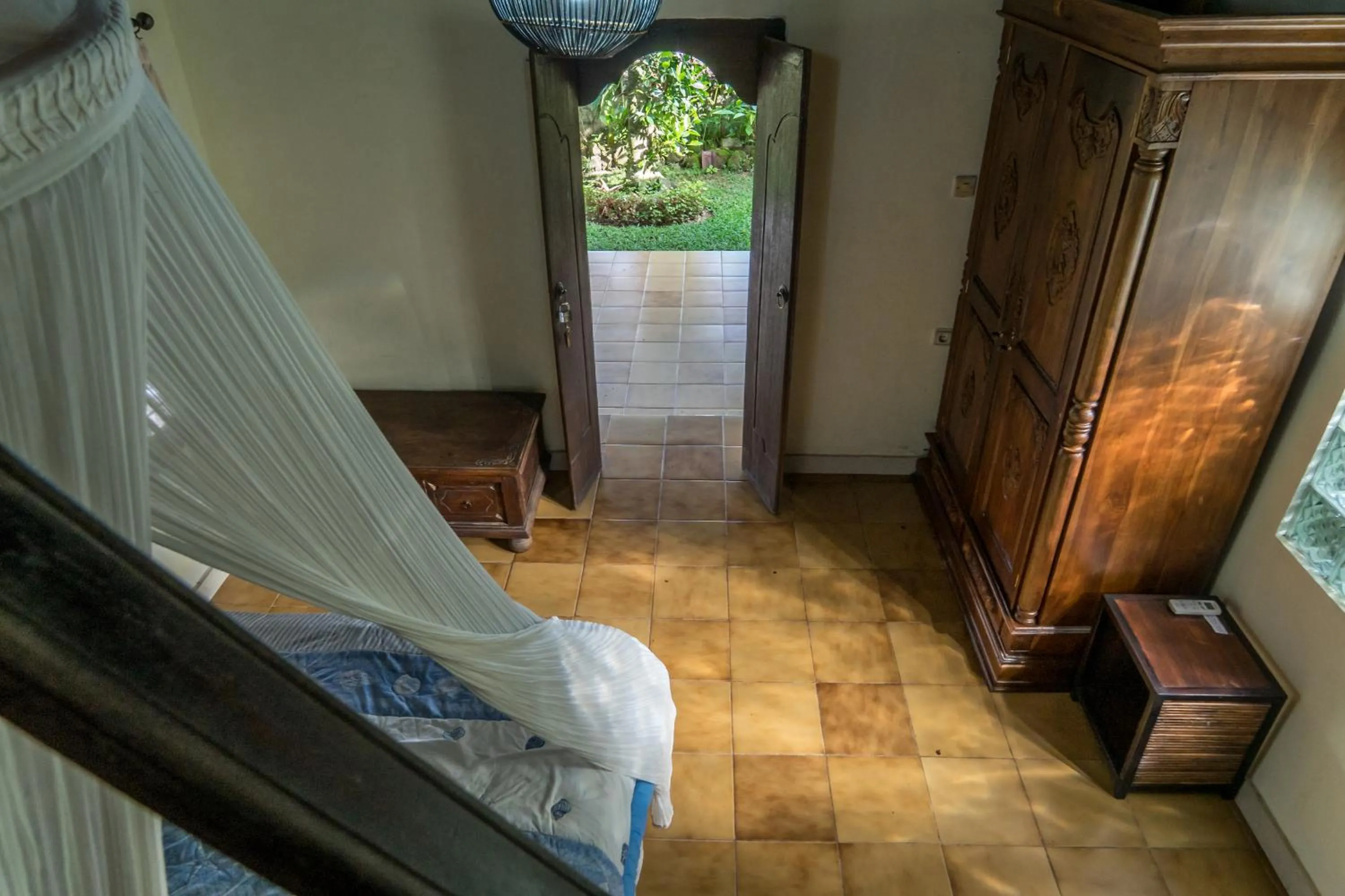 Bed in Sari Bamboo Bungalows