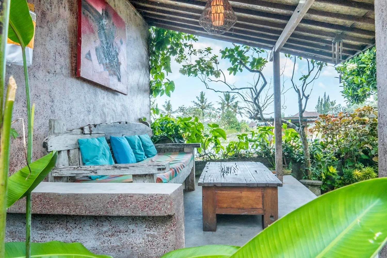 Patio in Sari Bamboo Bungalows