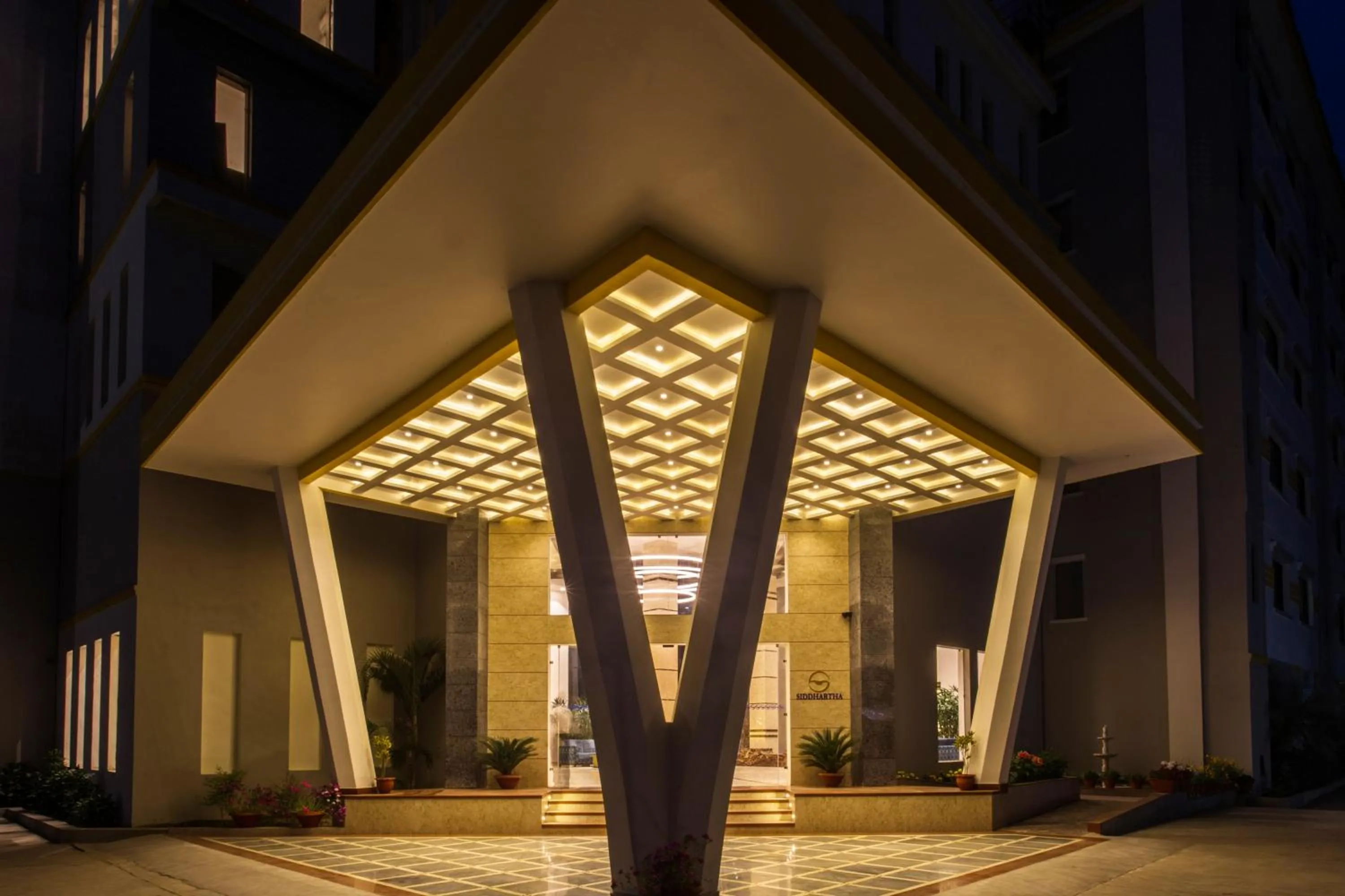 Facade/entrance in Hotel Siddhartha, Nepalgunj