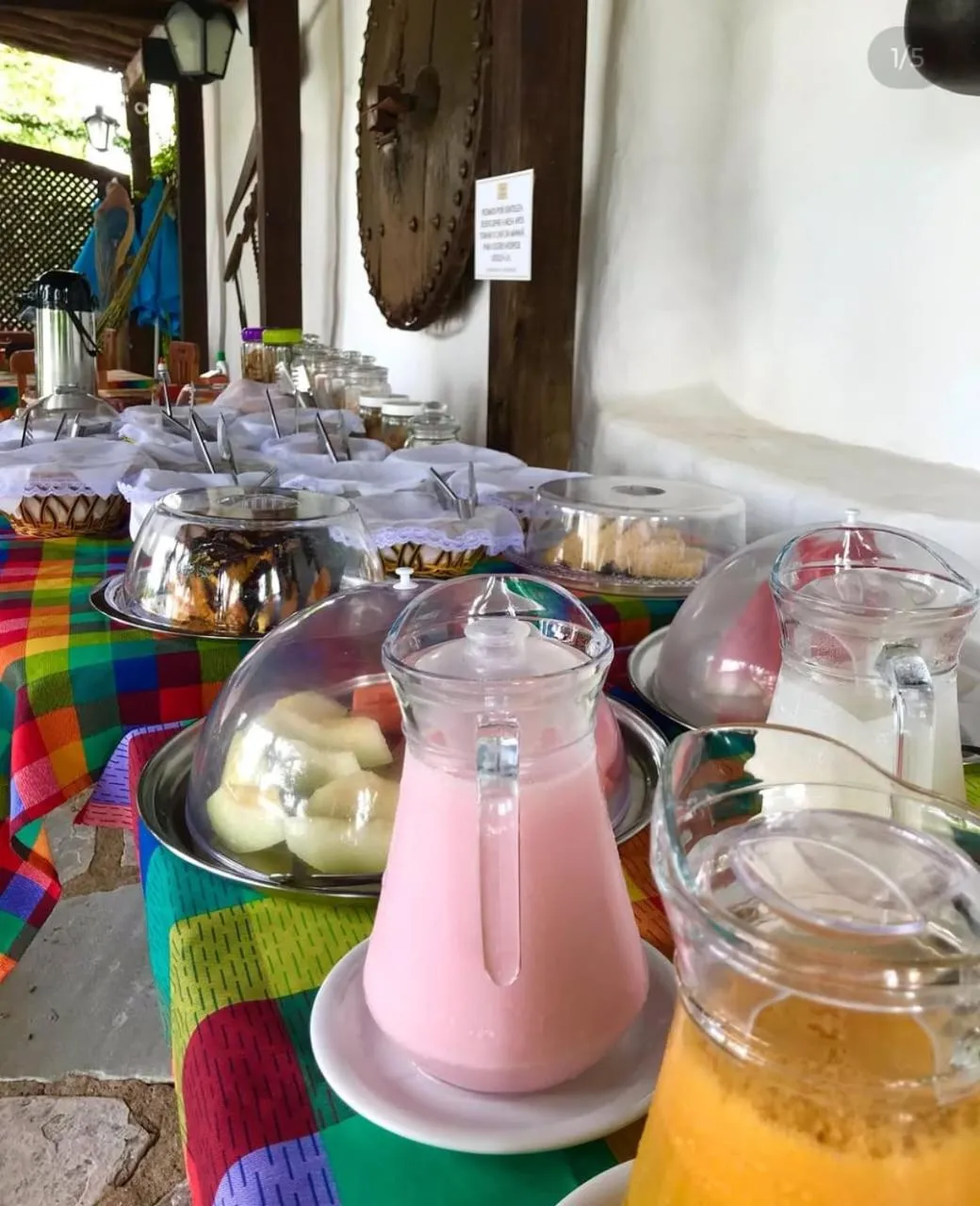 Breakfast in Pousada Pouso do Sô Vigario