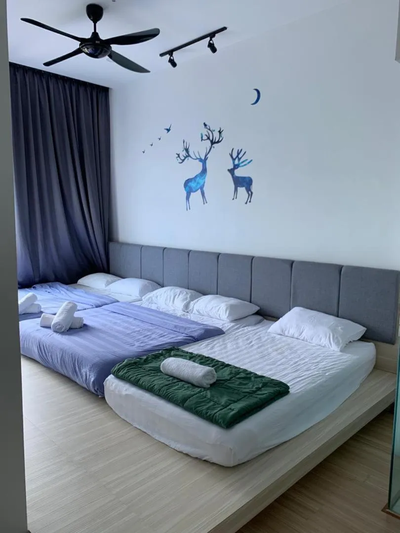 Bed in ExcluSuites Malacca @ The Wave Residence