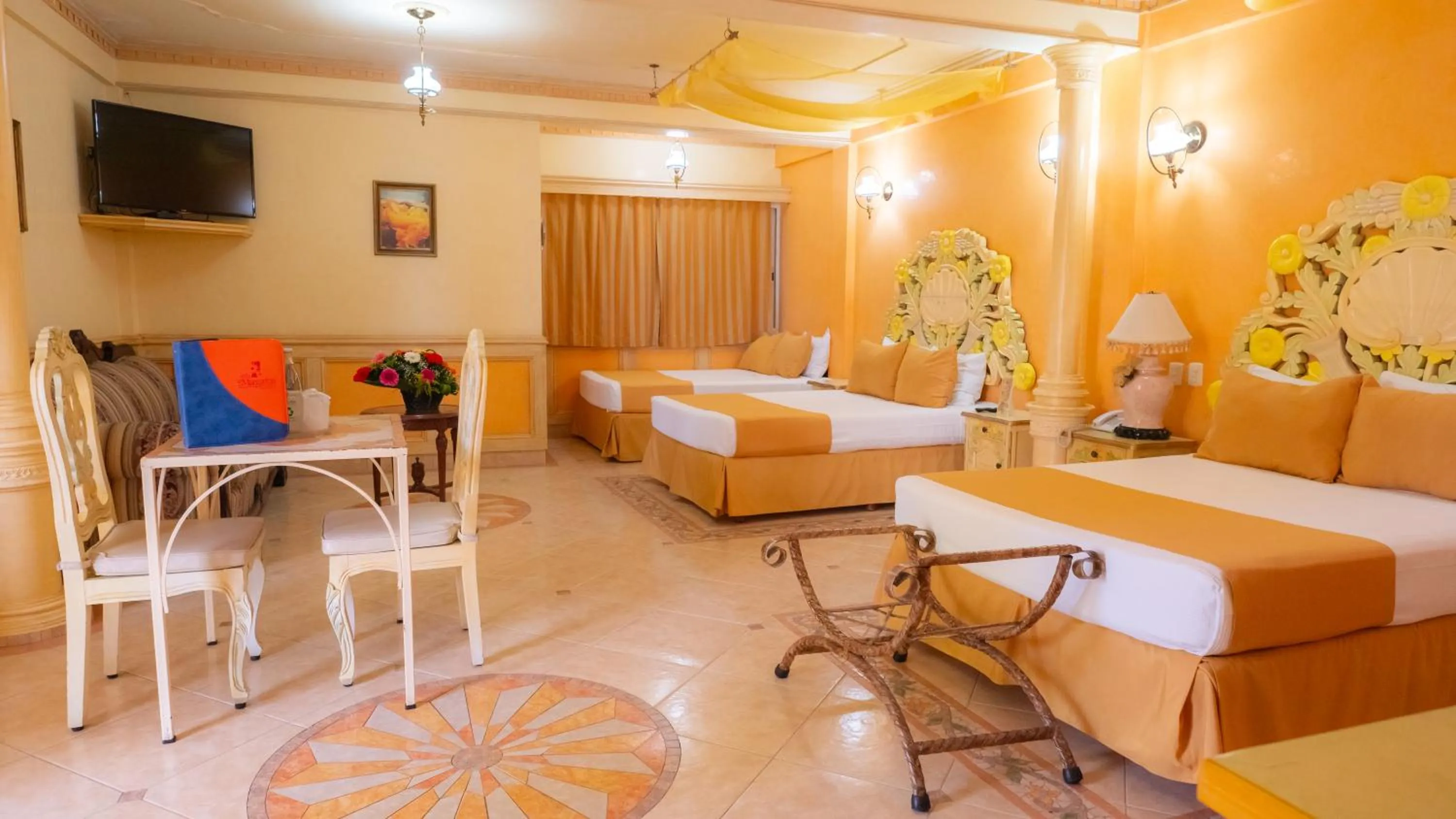 Bed in Villa las Margaritas Plaza Cristal