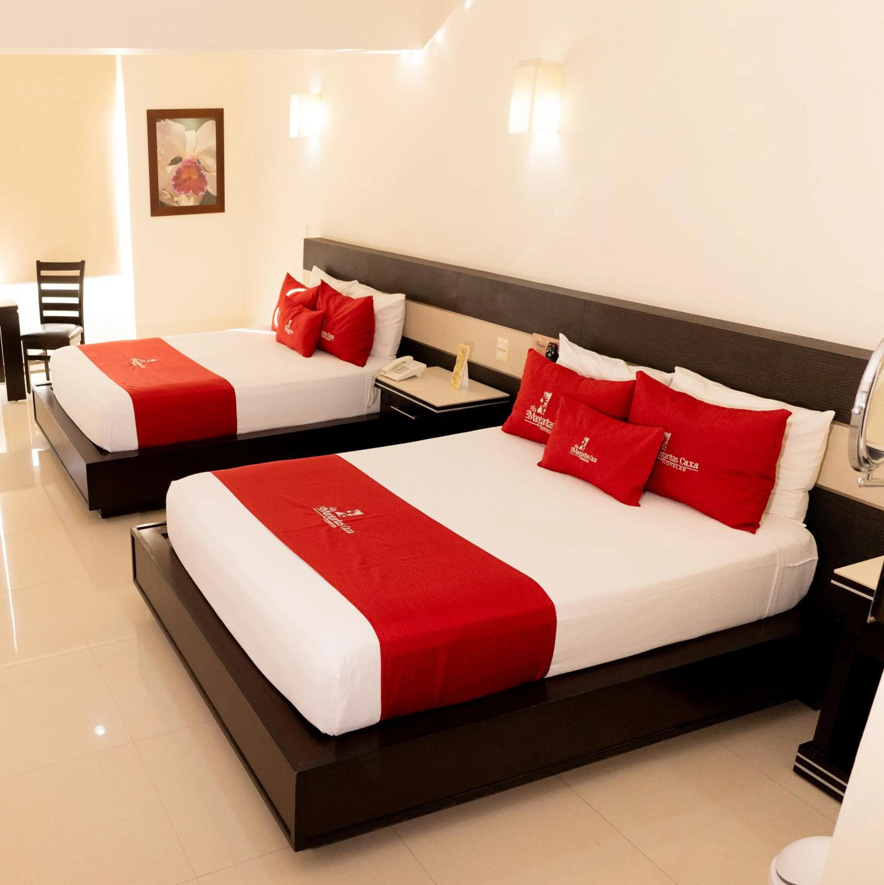 Bed in Villa Las Margaritas Caxa