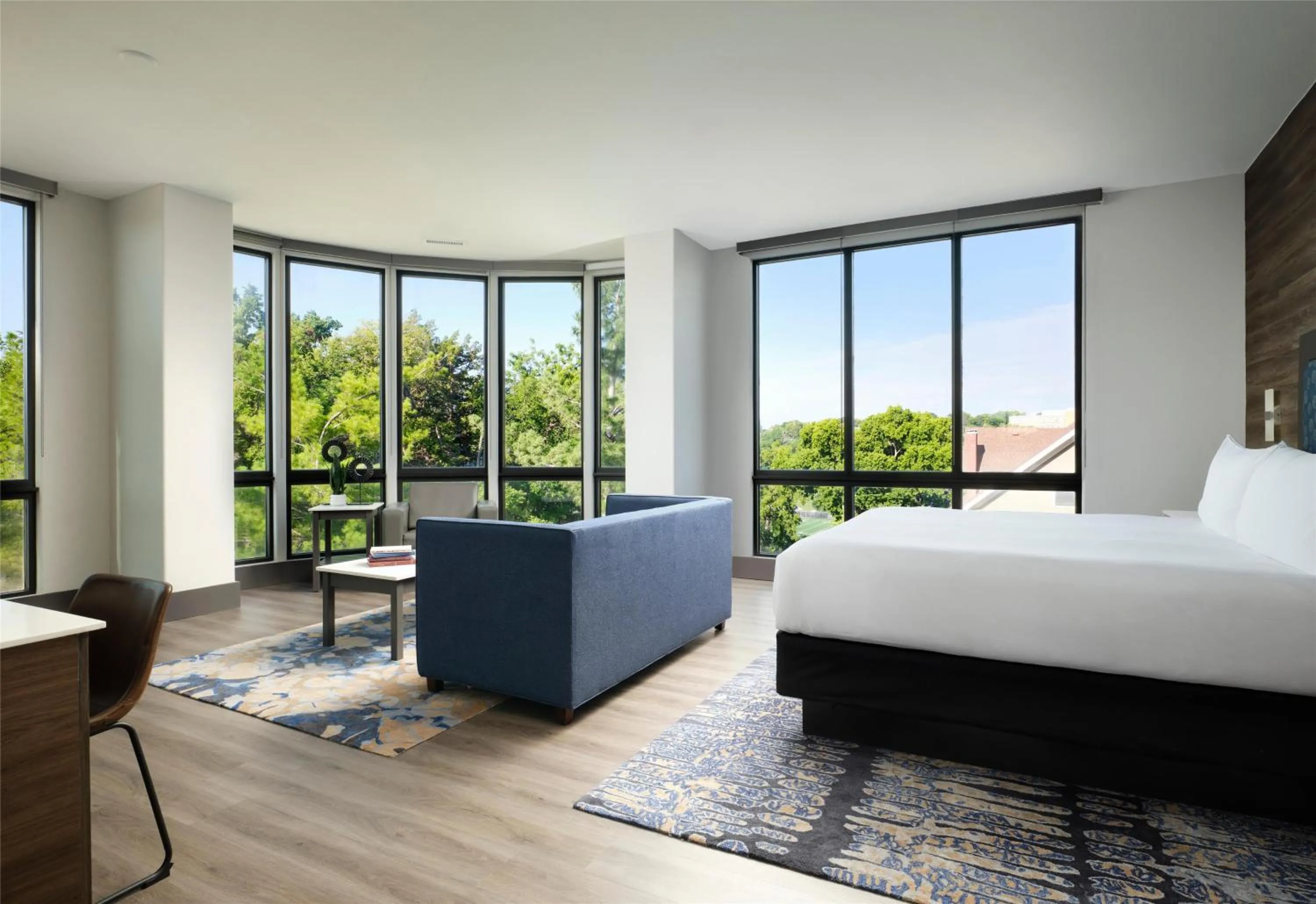 Bed in The Oread Lawrence, Tapestry Collection by Hilton