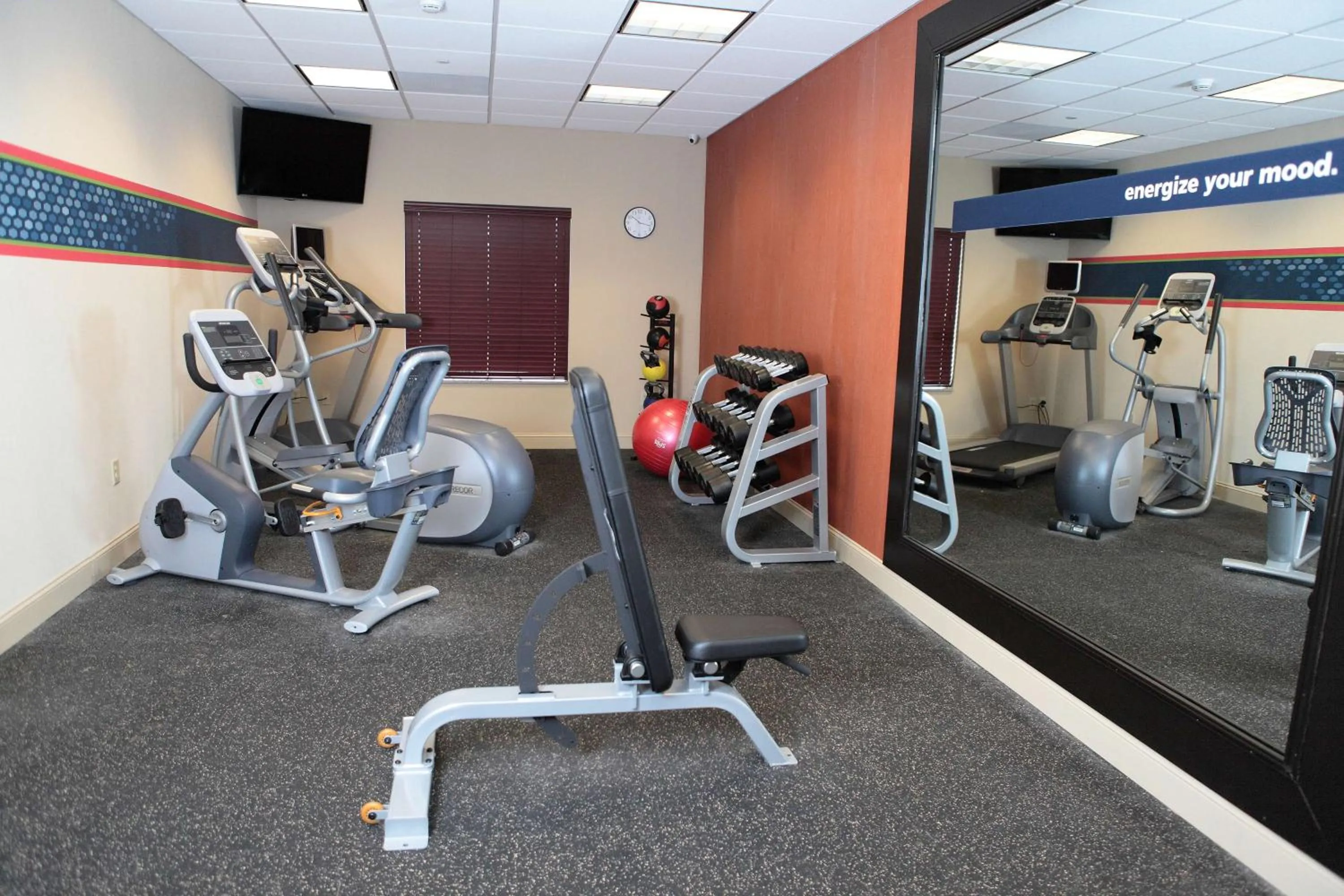 Fitness centre/facilities in Hampton Inn Milan