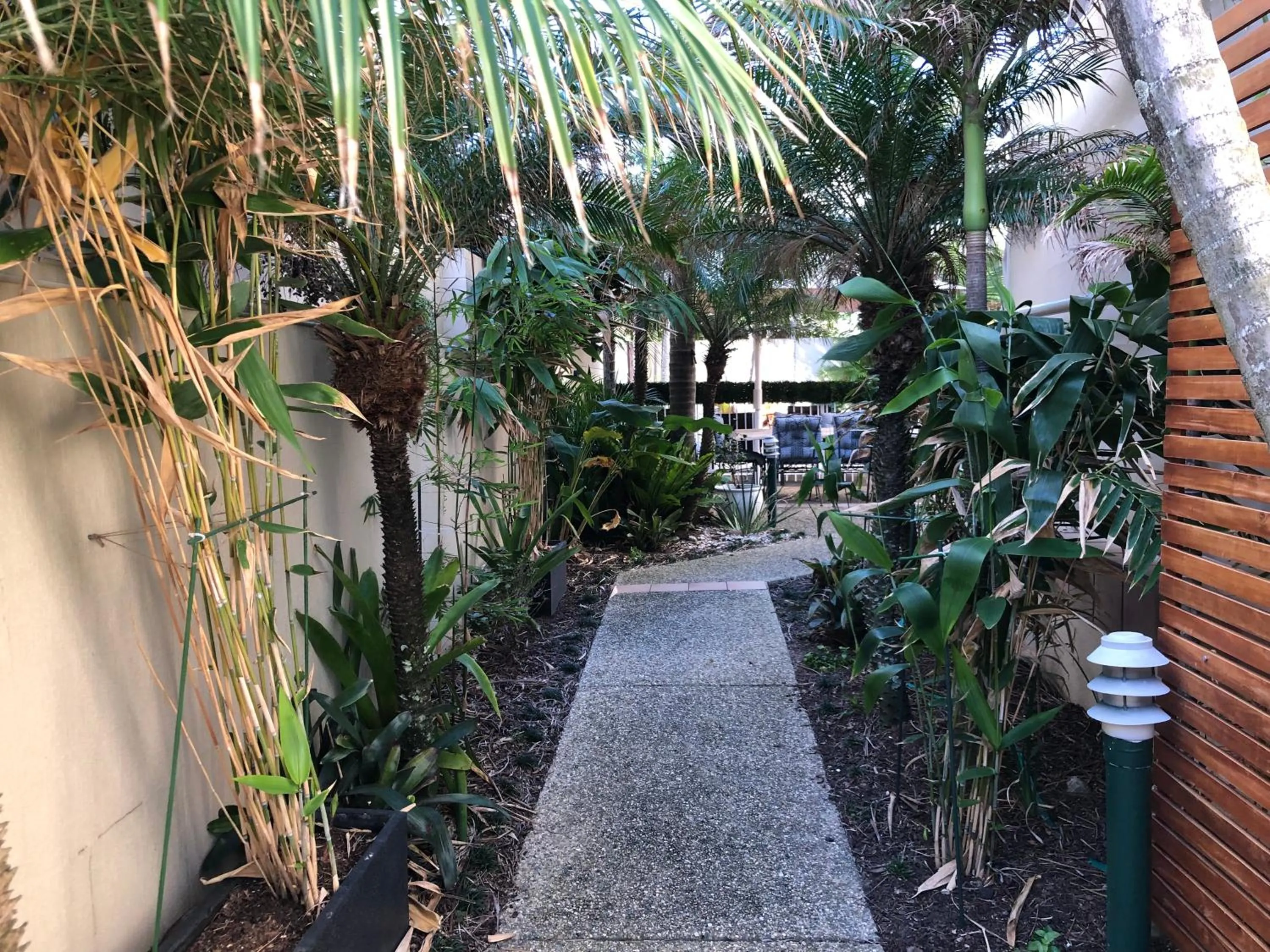 Garden view in The Burlington Holiday Apartments