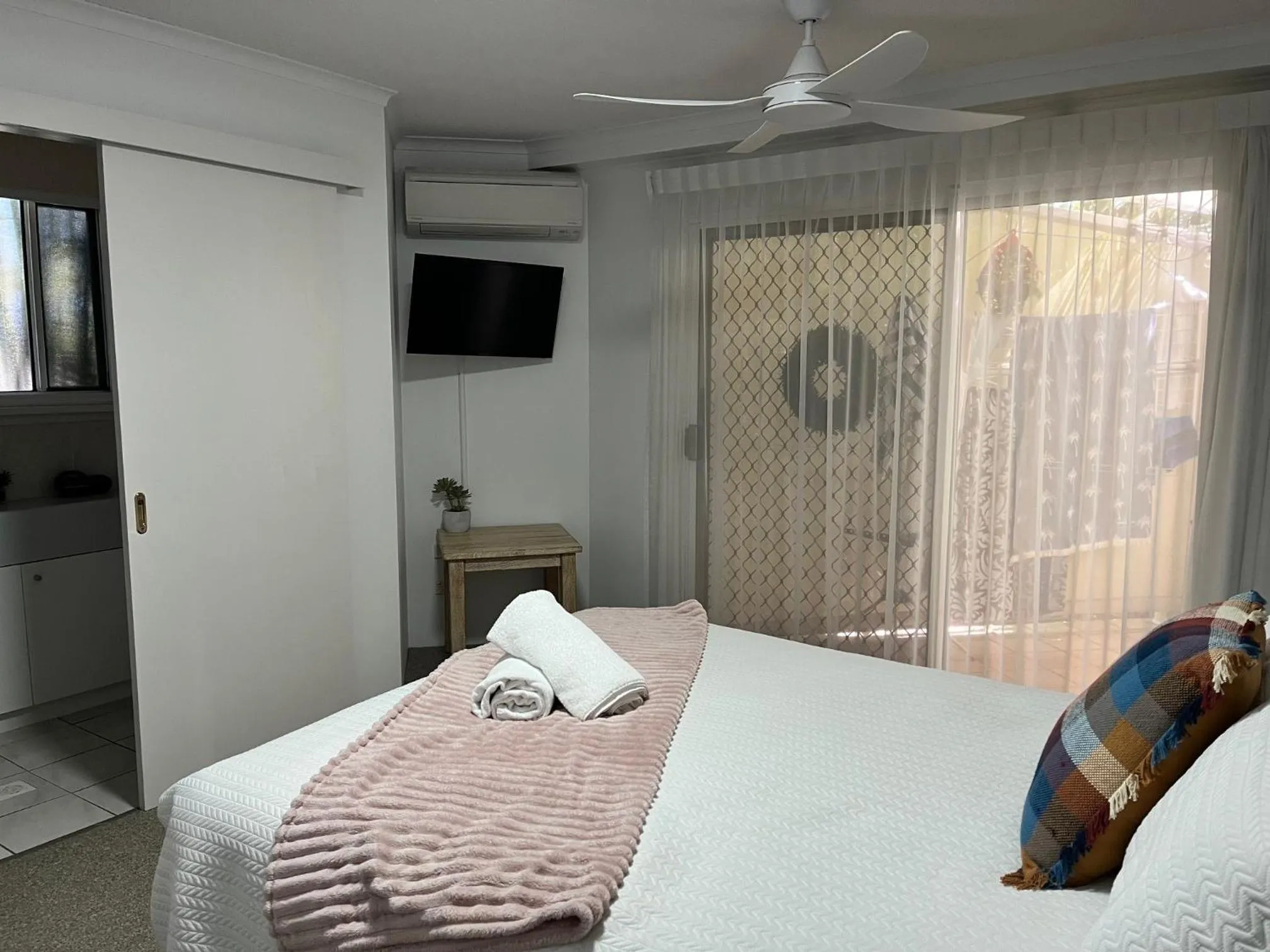 Bed in The Burlington Holiday Apartments