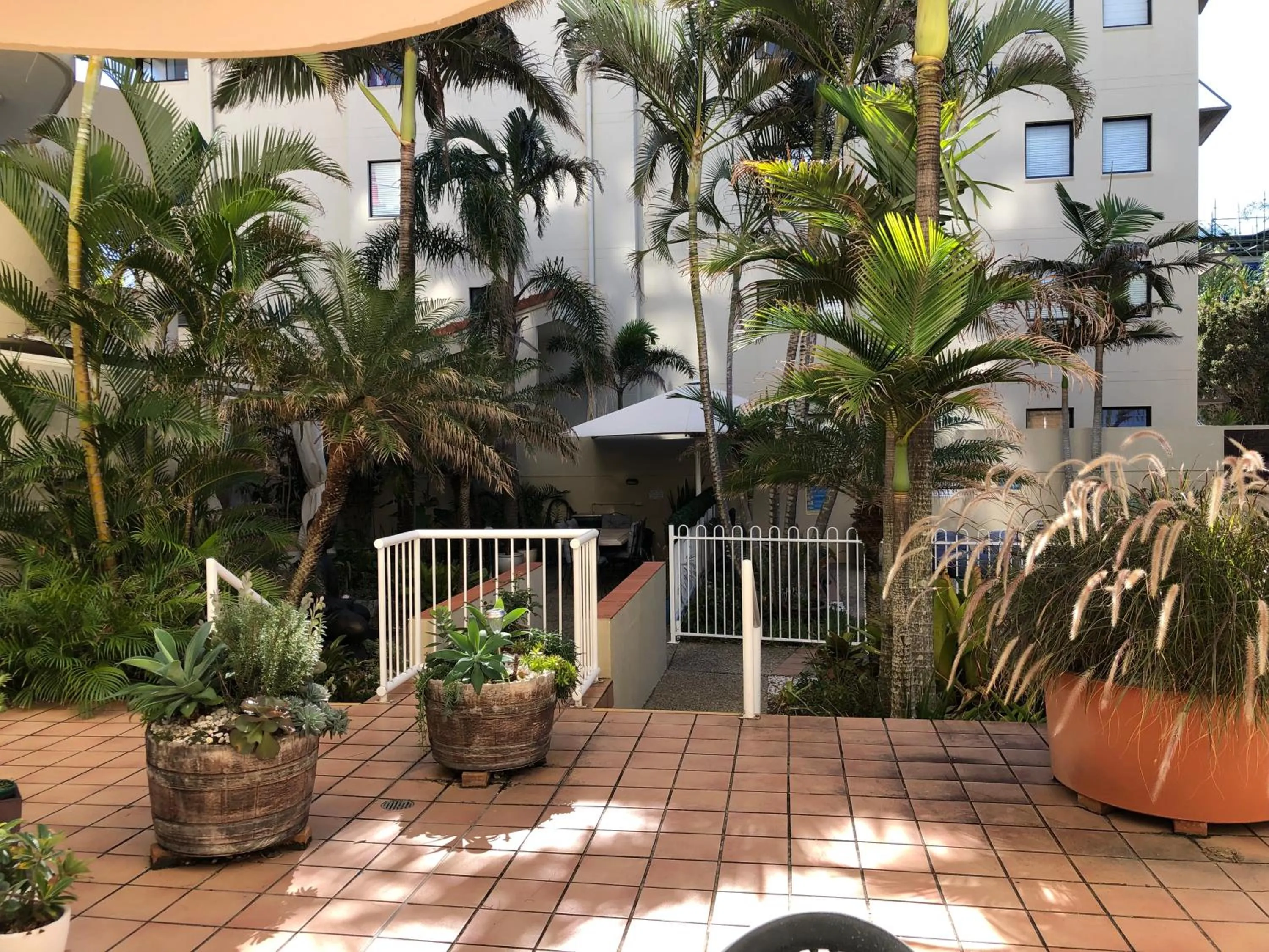 Garden view in The Burlington Holiday Apartments