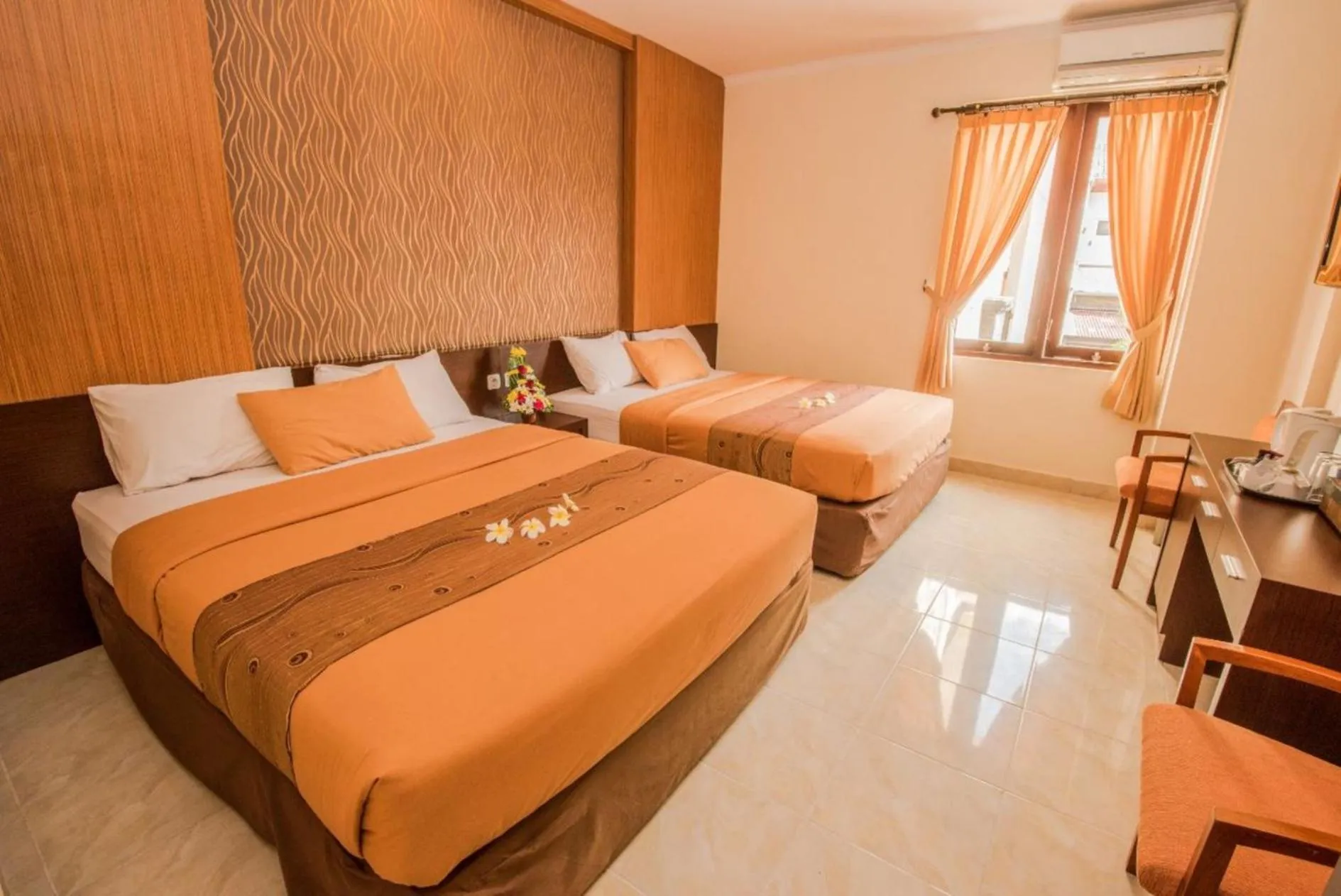 Bed in Hotel Puri Nusa Indah