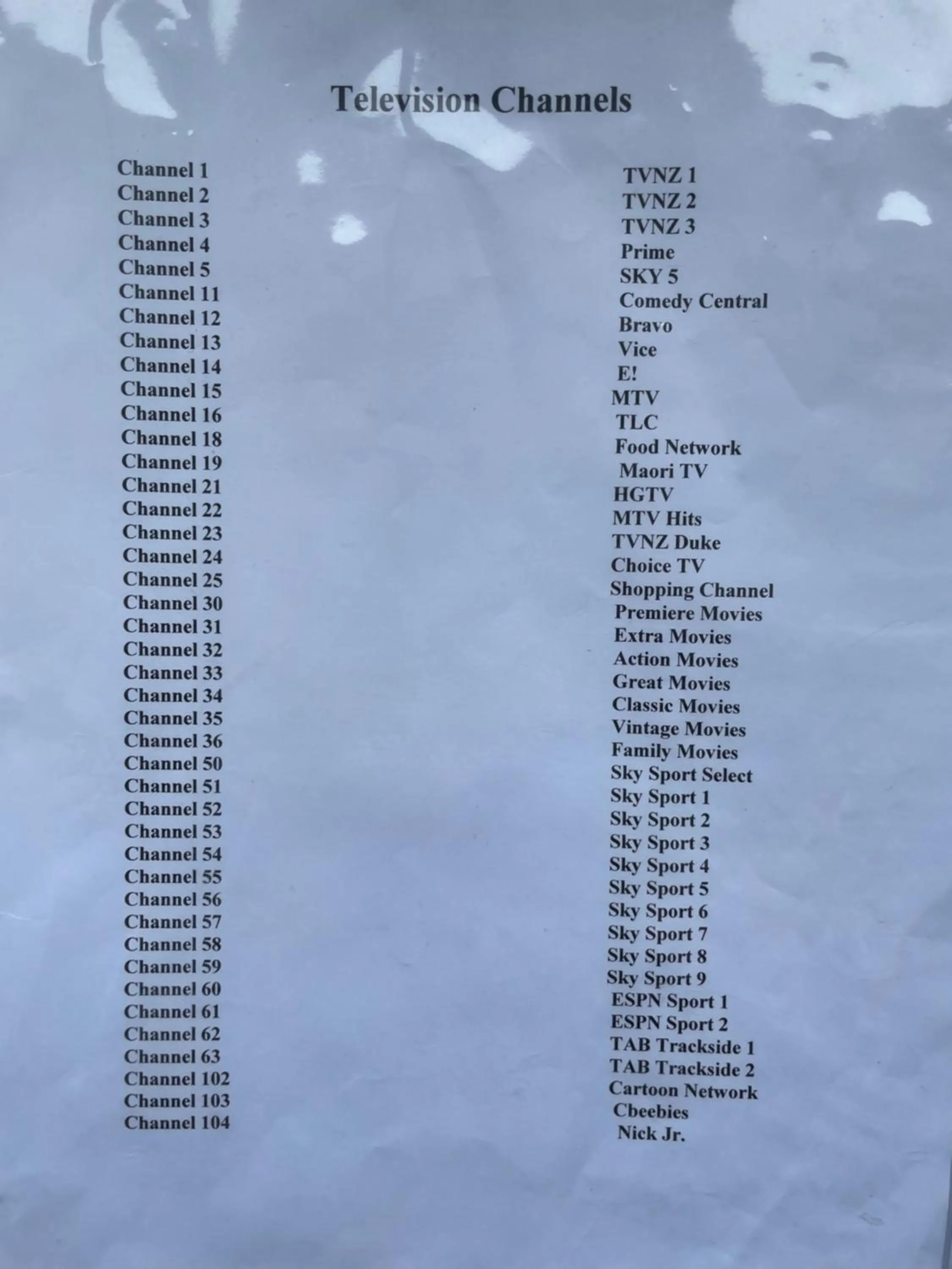 Living room in Allan Court Motel