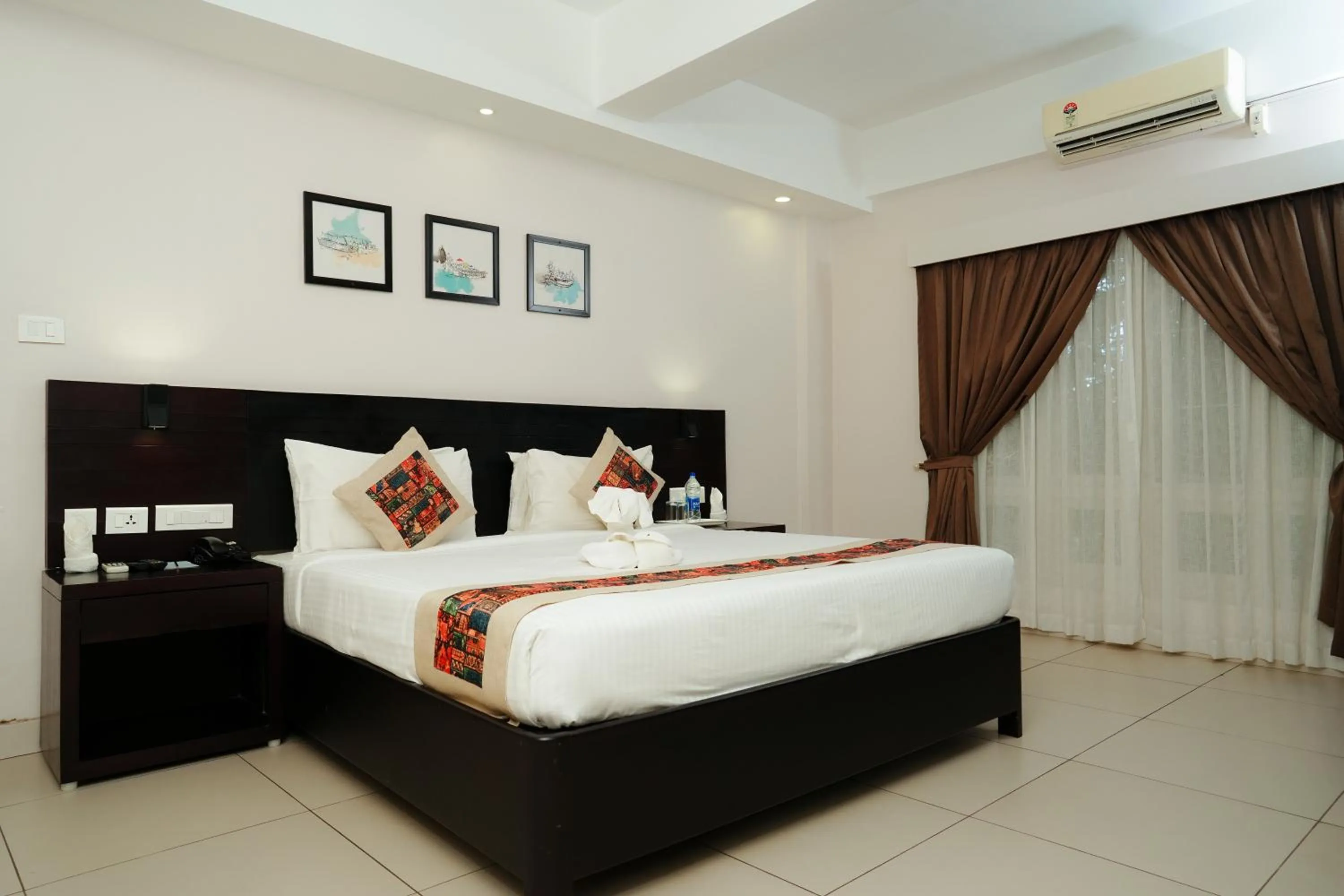 Bed in D Fort Hotel Kollam