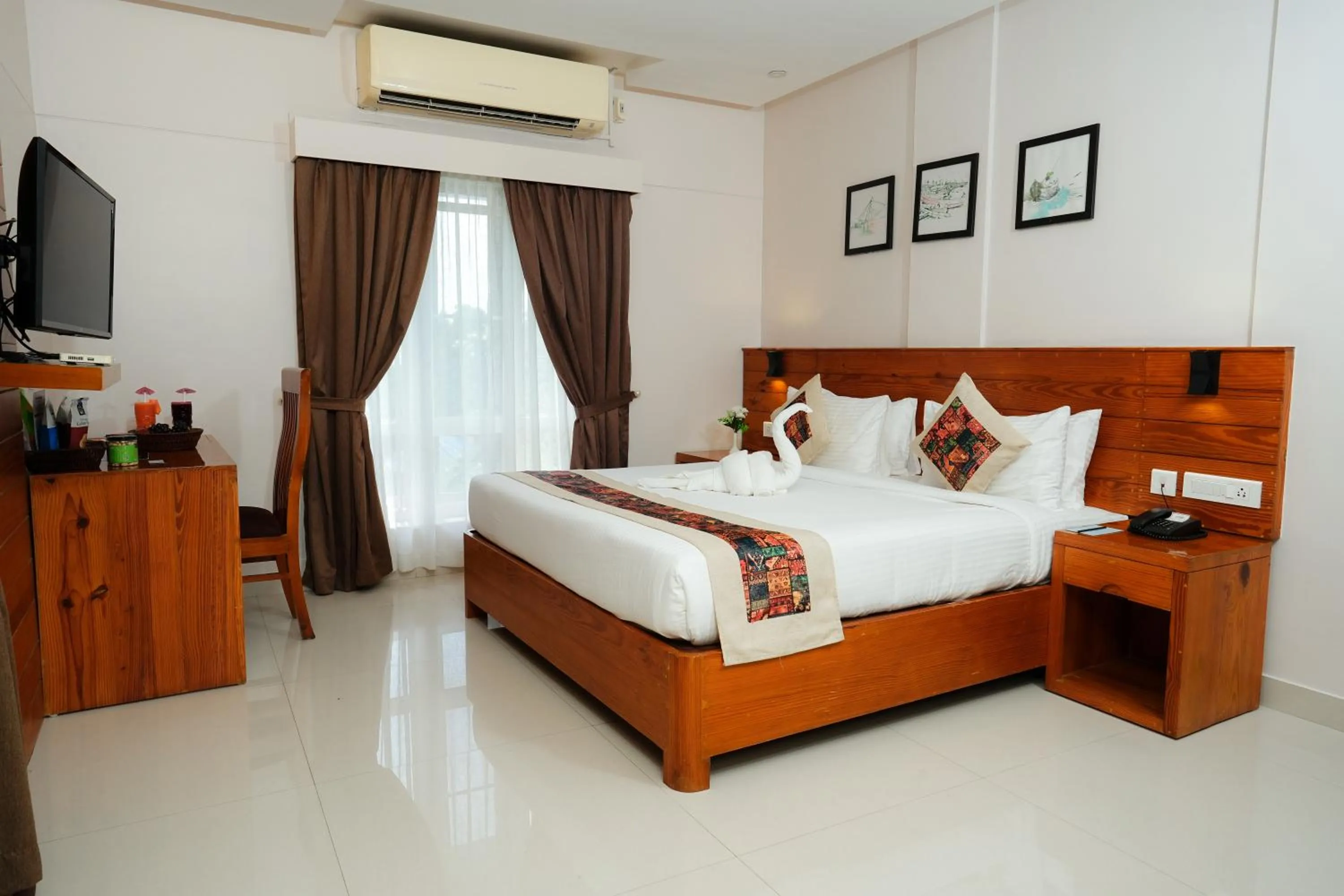 Bed in D Fort Hotel Kollam