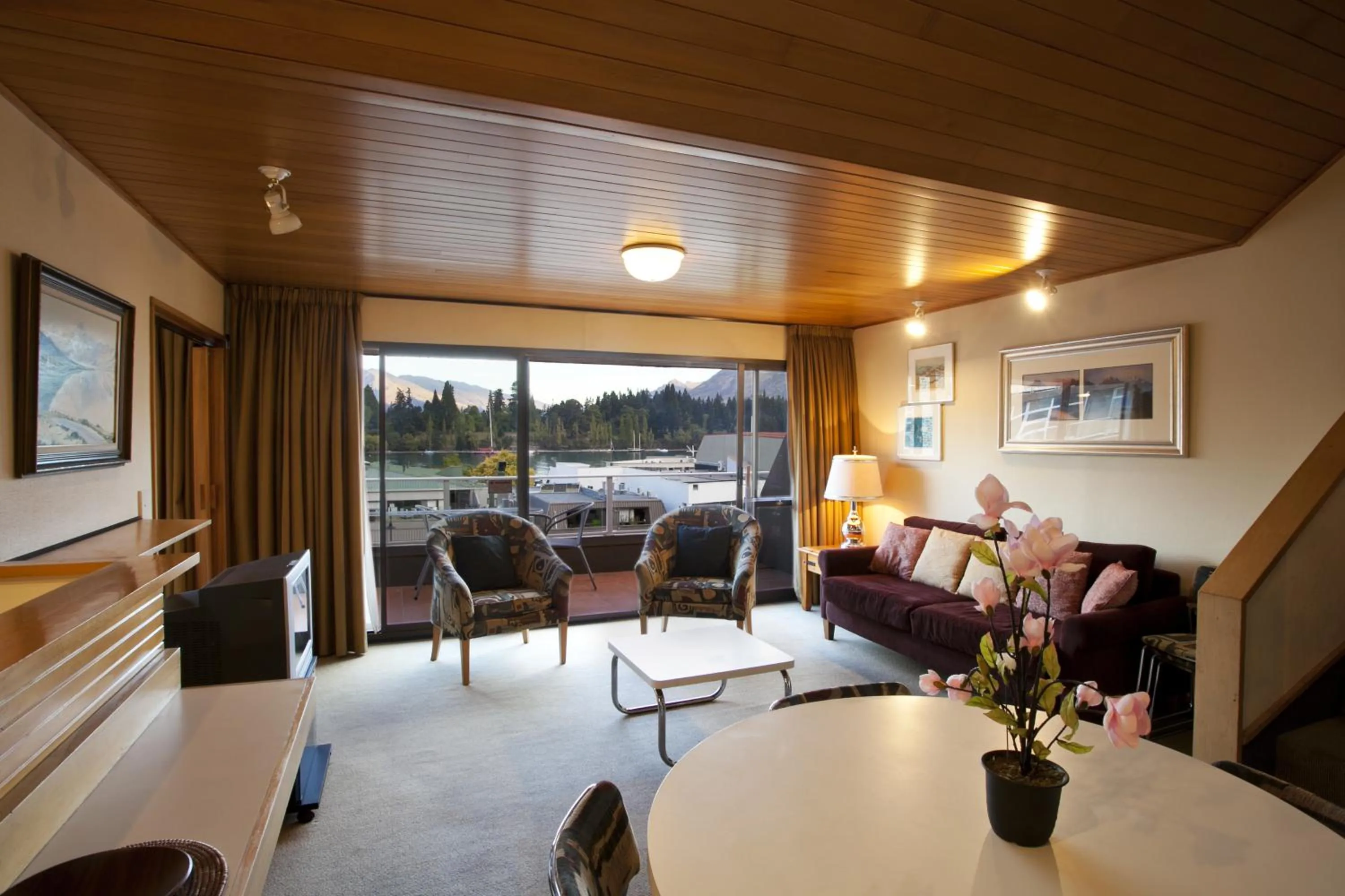Living room in The Lofts Apartments