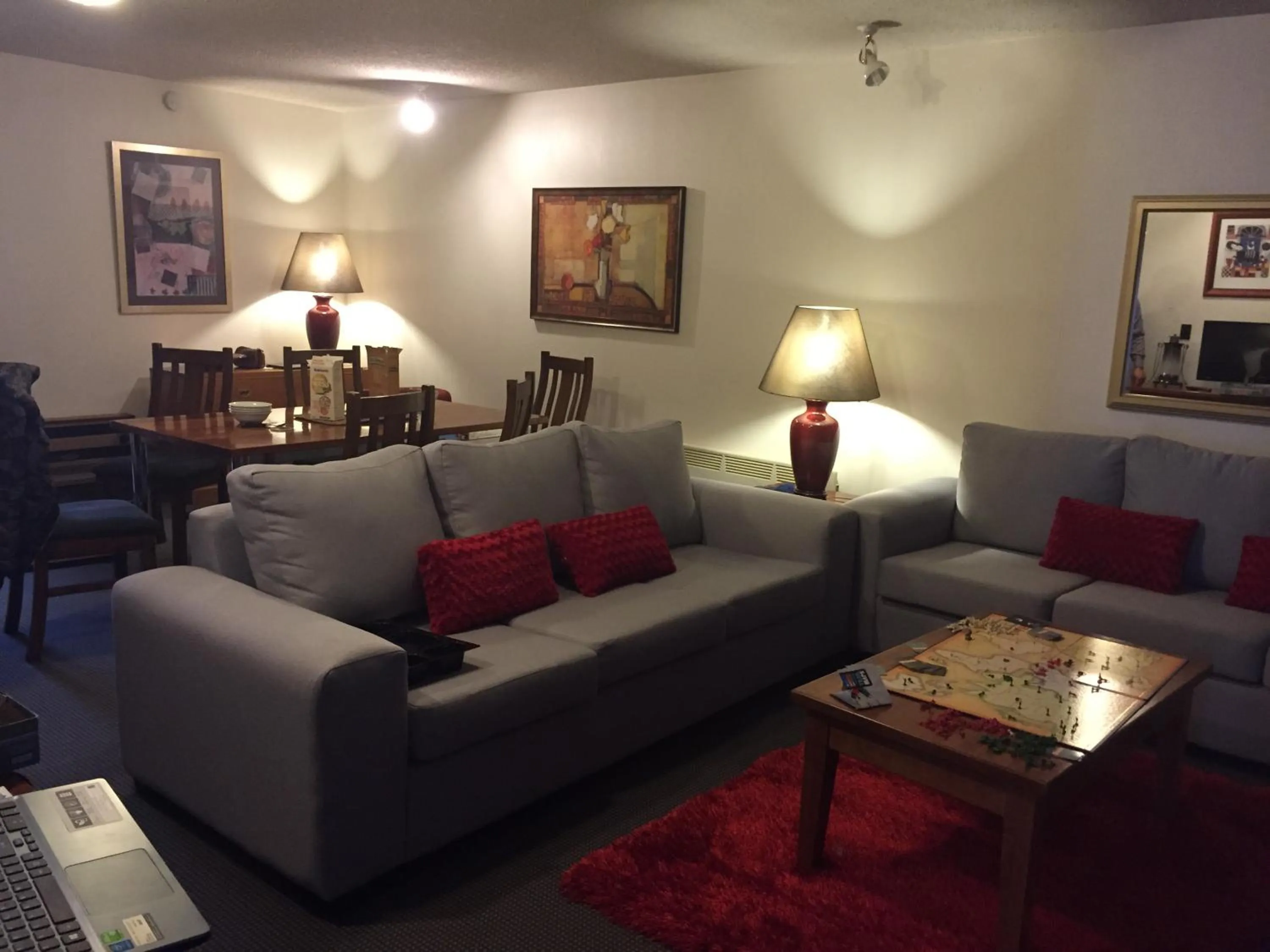 Living room in The Lofts Apartments