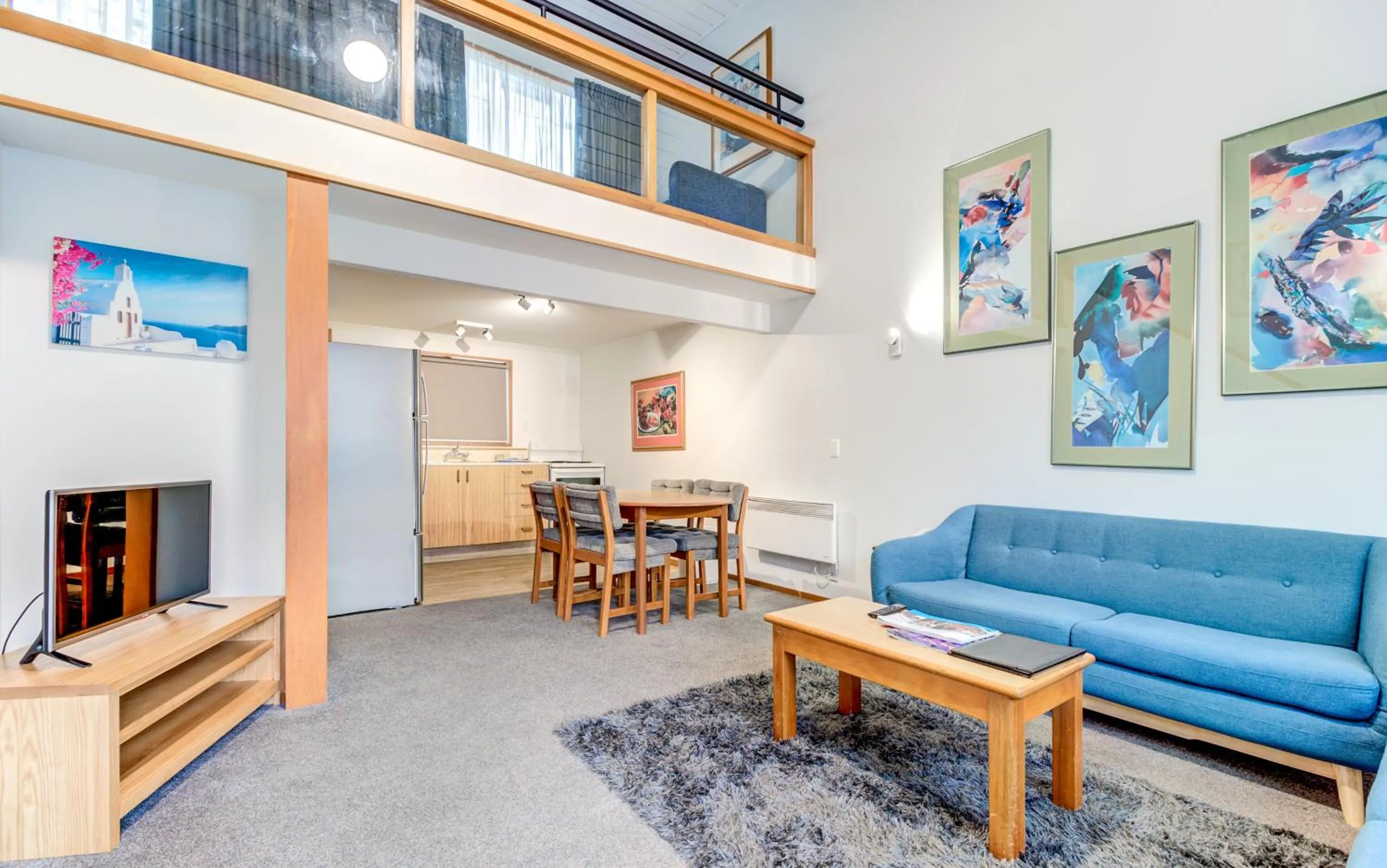 Living room in The Lofts Apartments