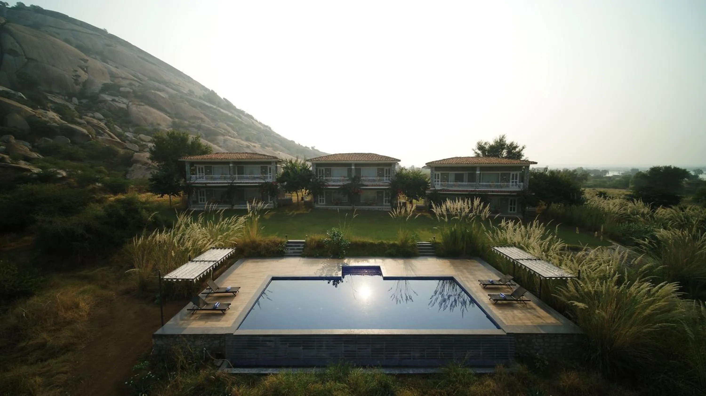 Pool view in Amritara Jawai Resort