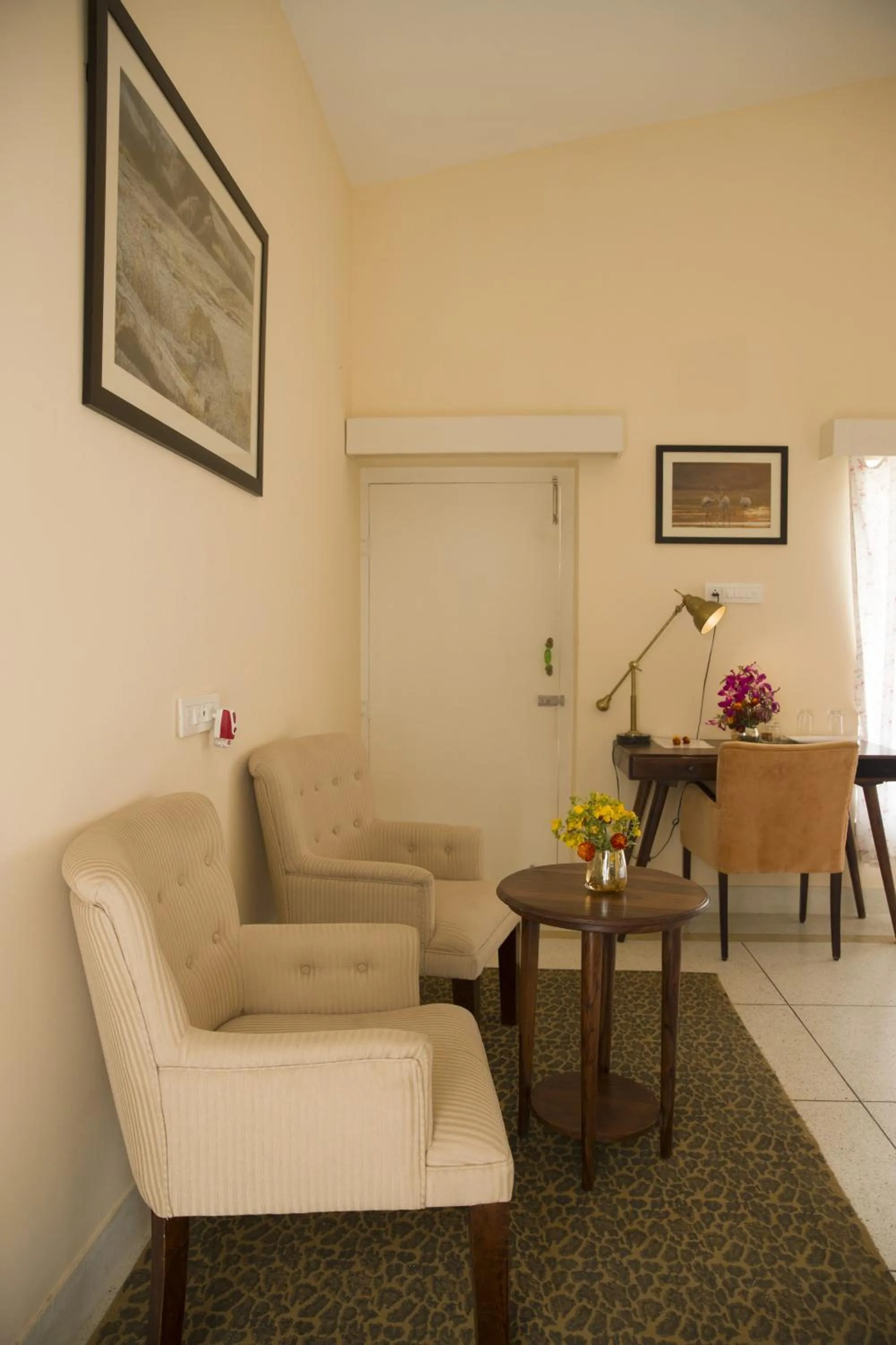 Seating area in Amritara Jawai Resort