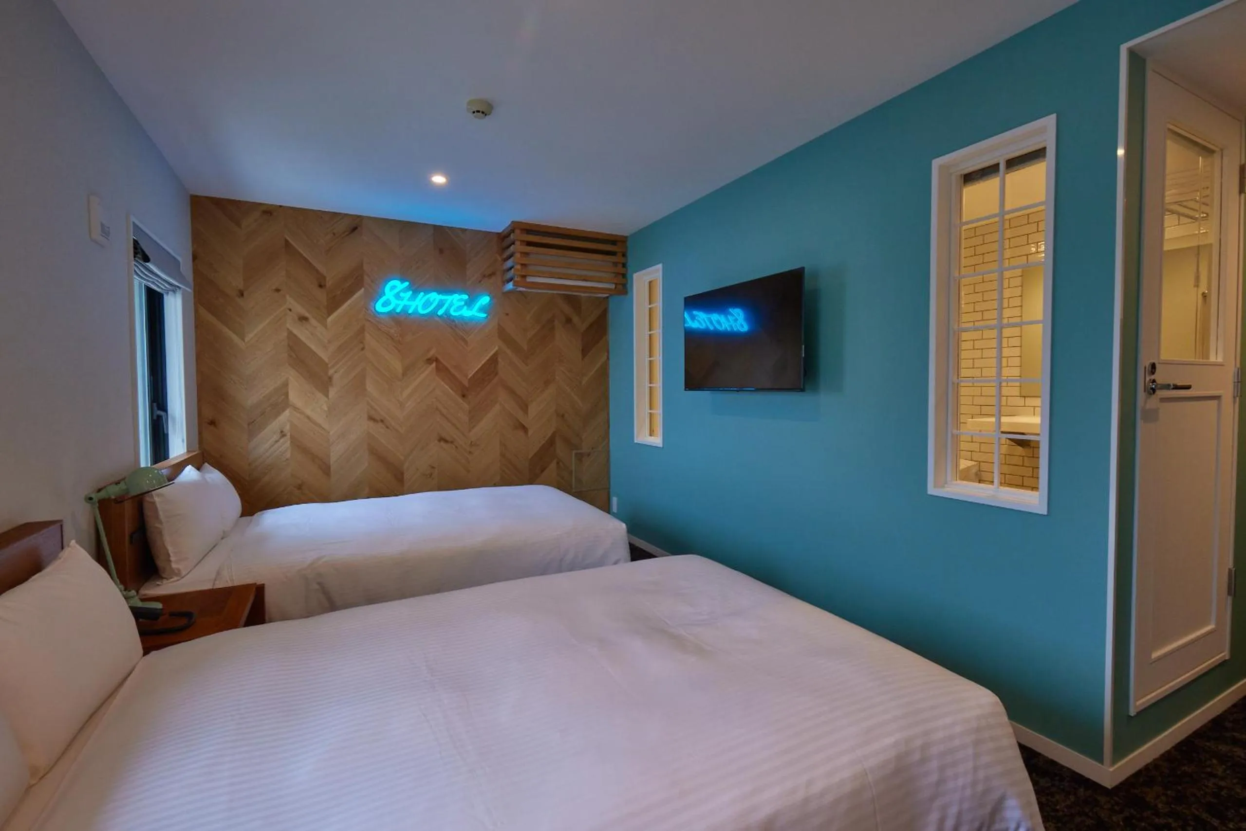 Bed in 8 Hotel Shonan Fujisawa