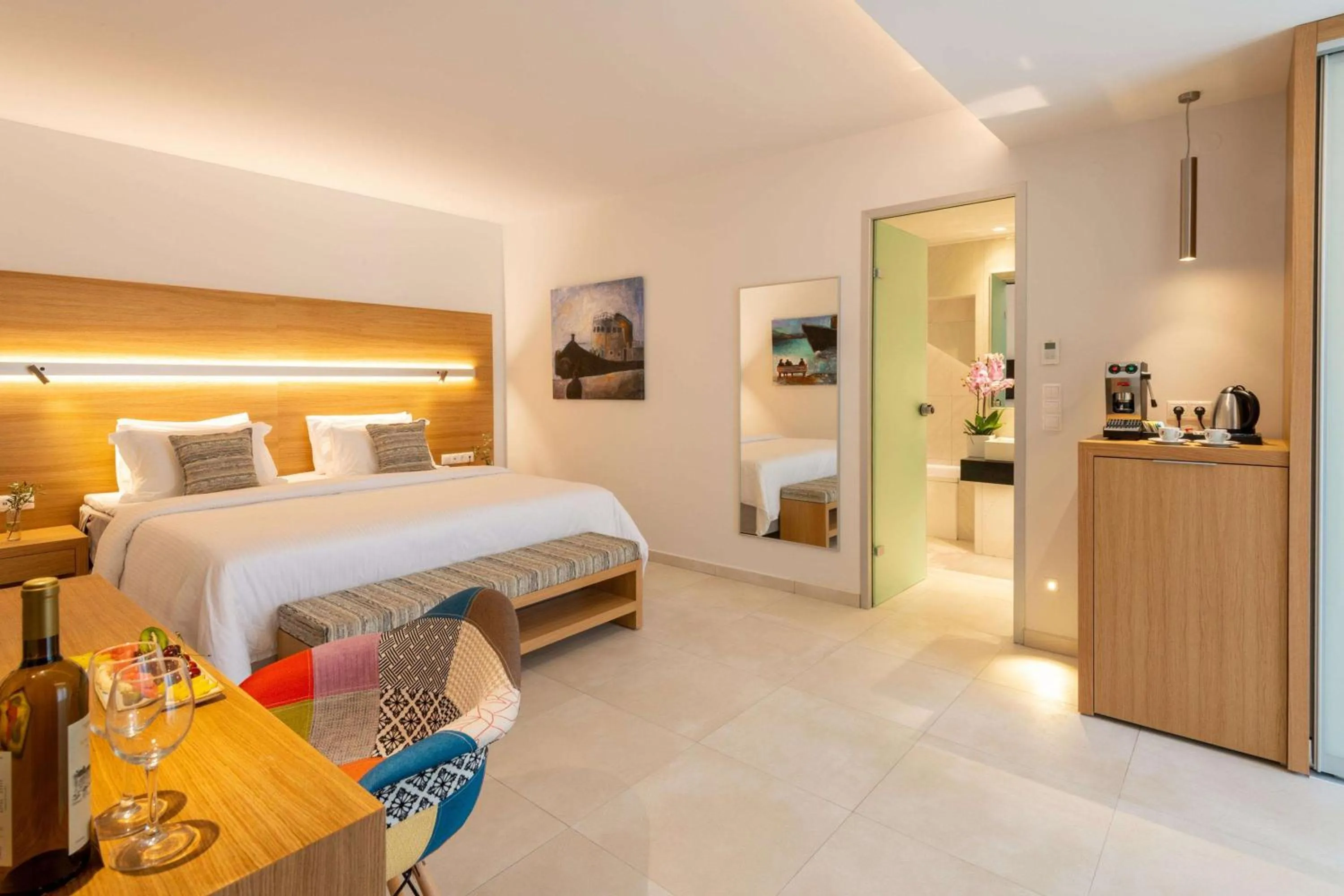 Bedroom, Bed in High Beach White - Adults Only