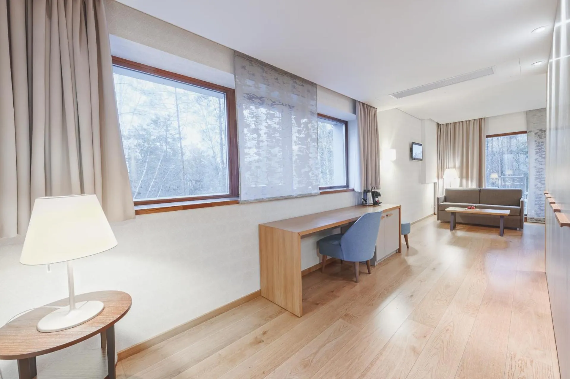 Garden view, Bed in SPA VILNIUS Anykščiai