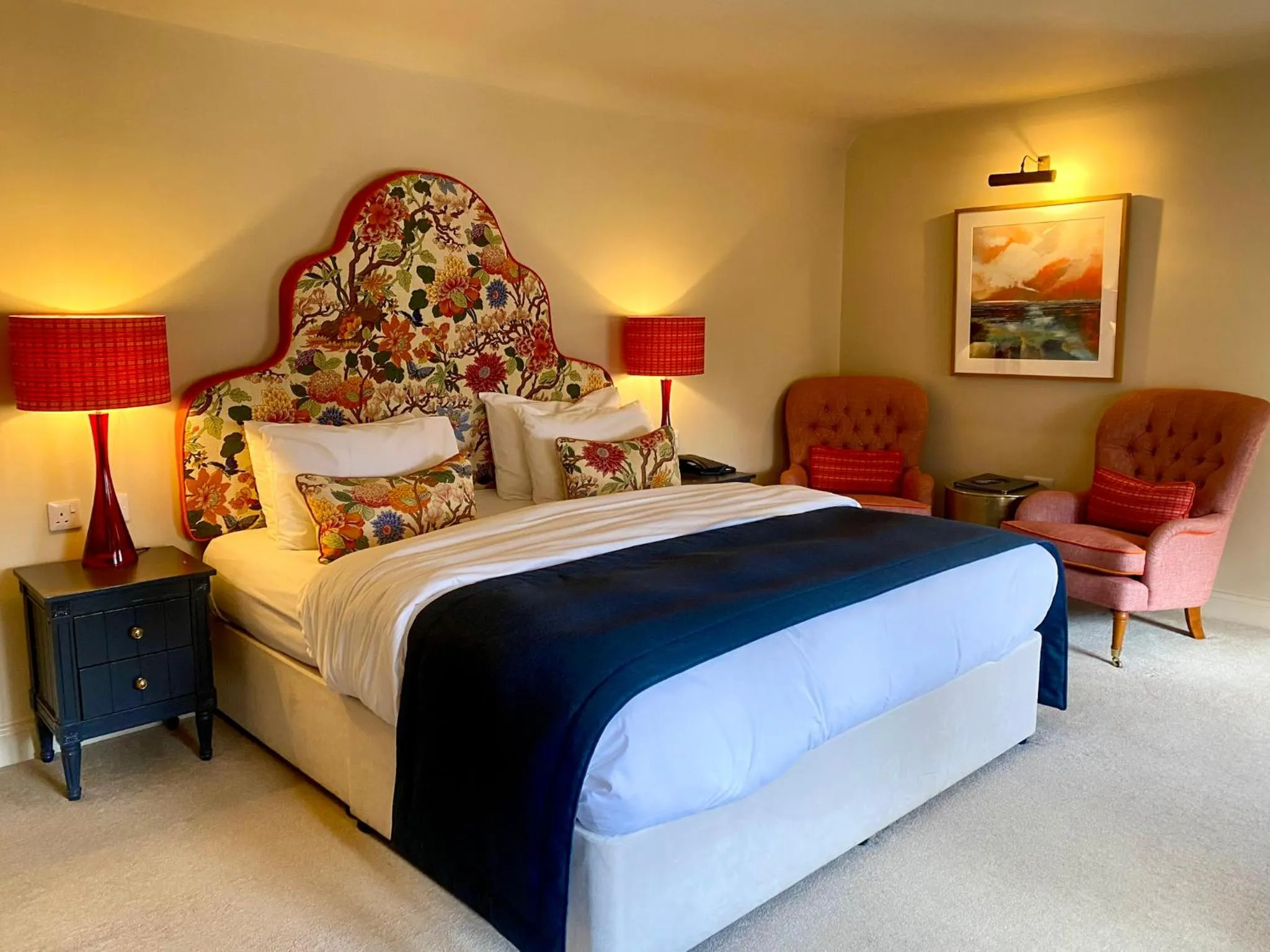 Bedroom, Bed in Caley Hall