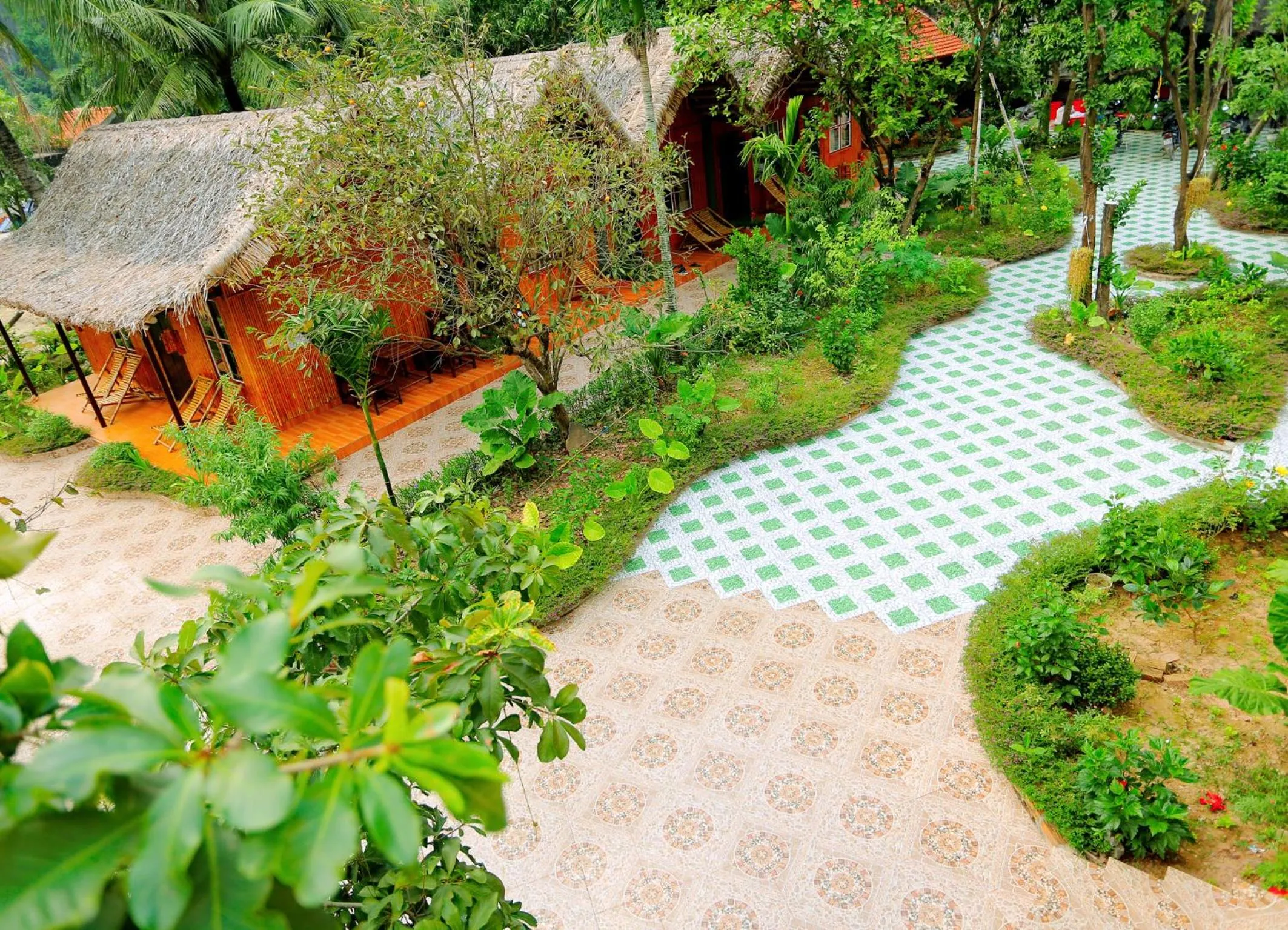 Bird's eye view in Tam Coc Valley Bung