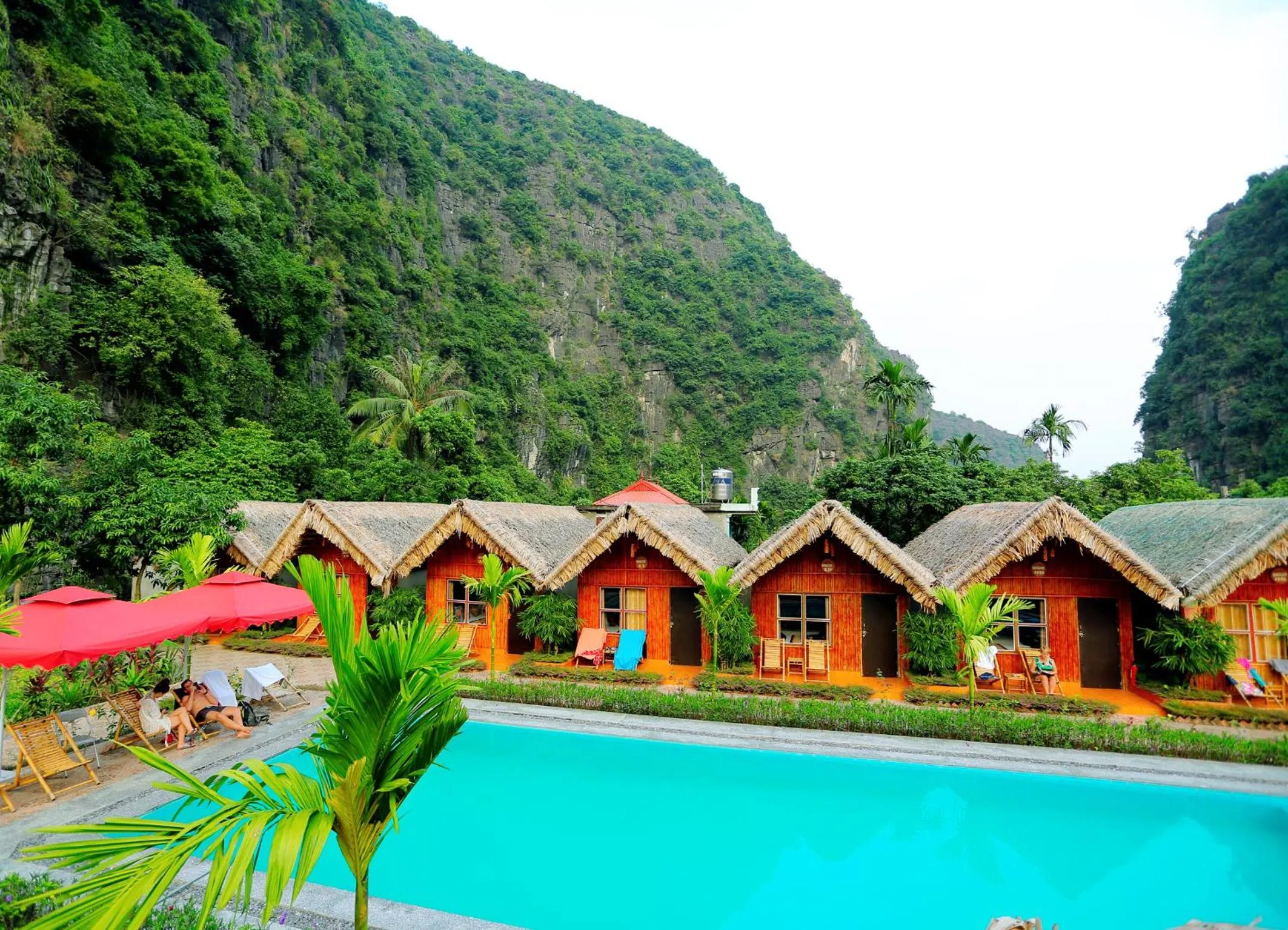 Bird's eye view in Tam Coc Valley Bung