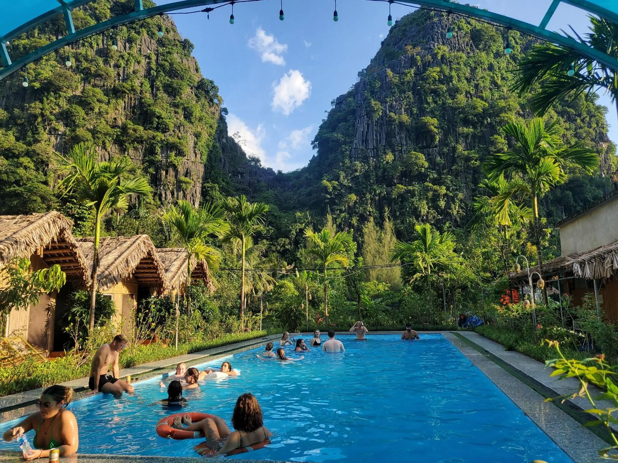 Natural landscape in Tam Coc Valley Bung