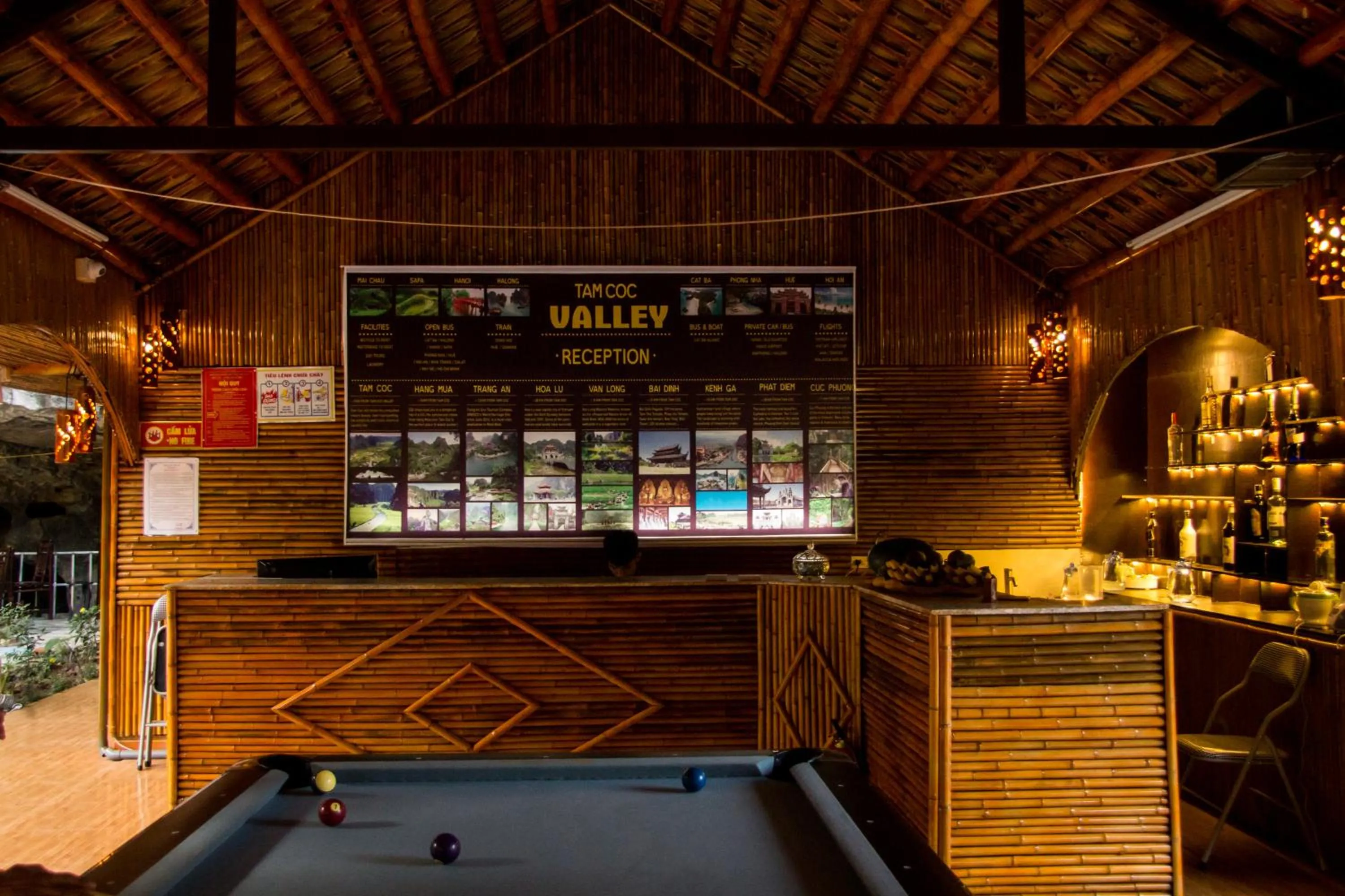 Lobby or reception in Tam Coc Valley Bung
