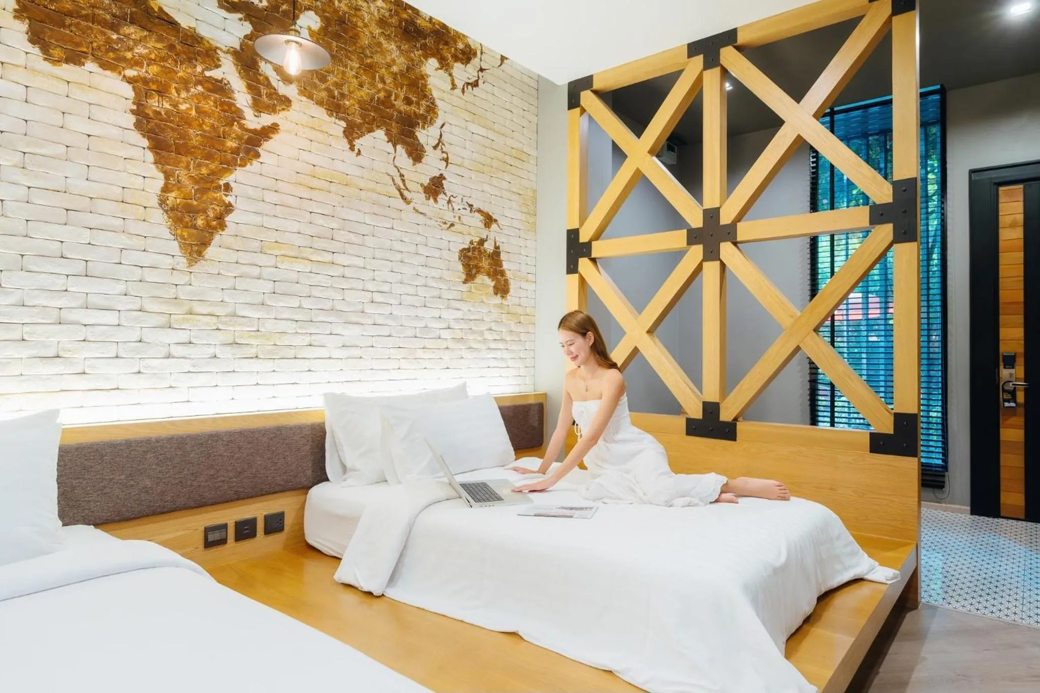 Bedroom, Bed in Wheeler Bed &Bike