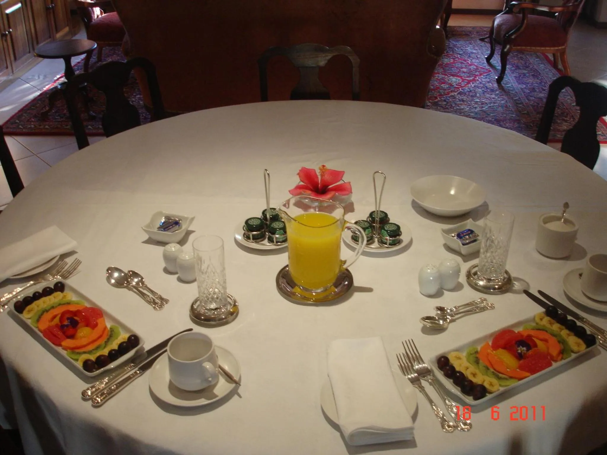 Breakfast in Blaauwheim Guest House