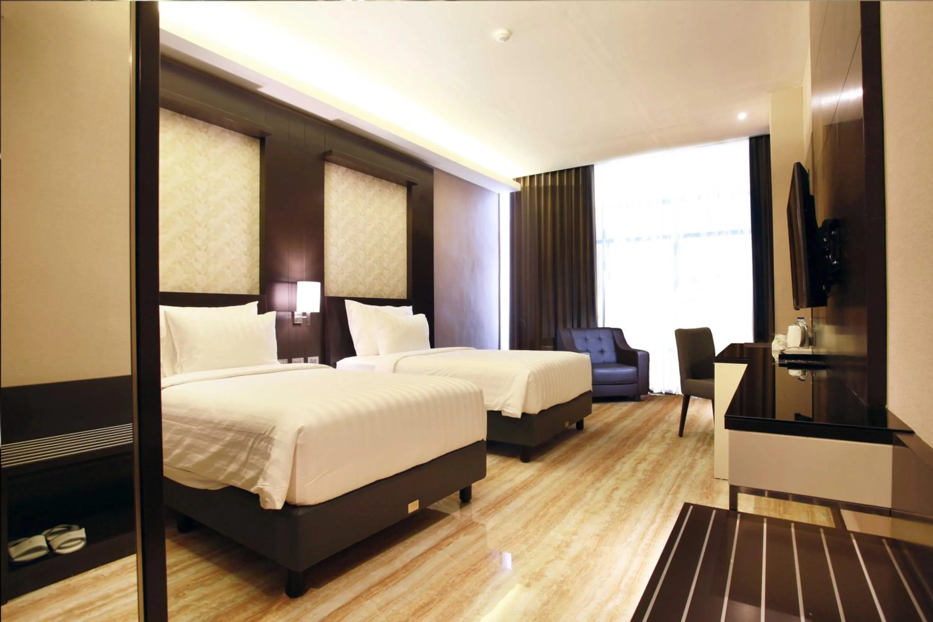 Bed in Grand Karlita Hotel Purwokerto