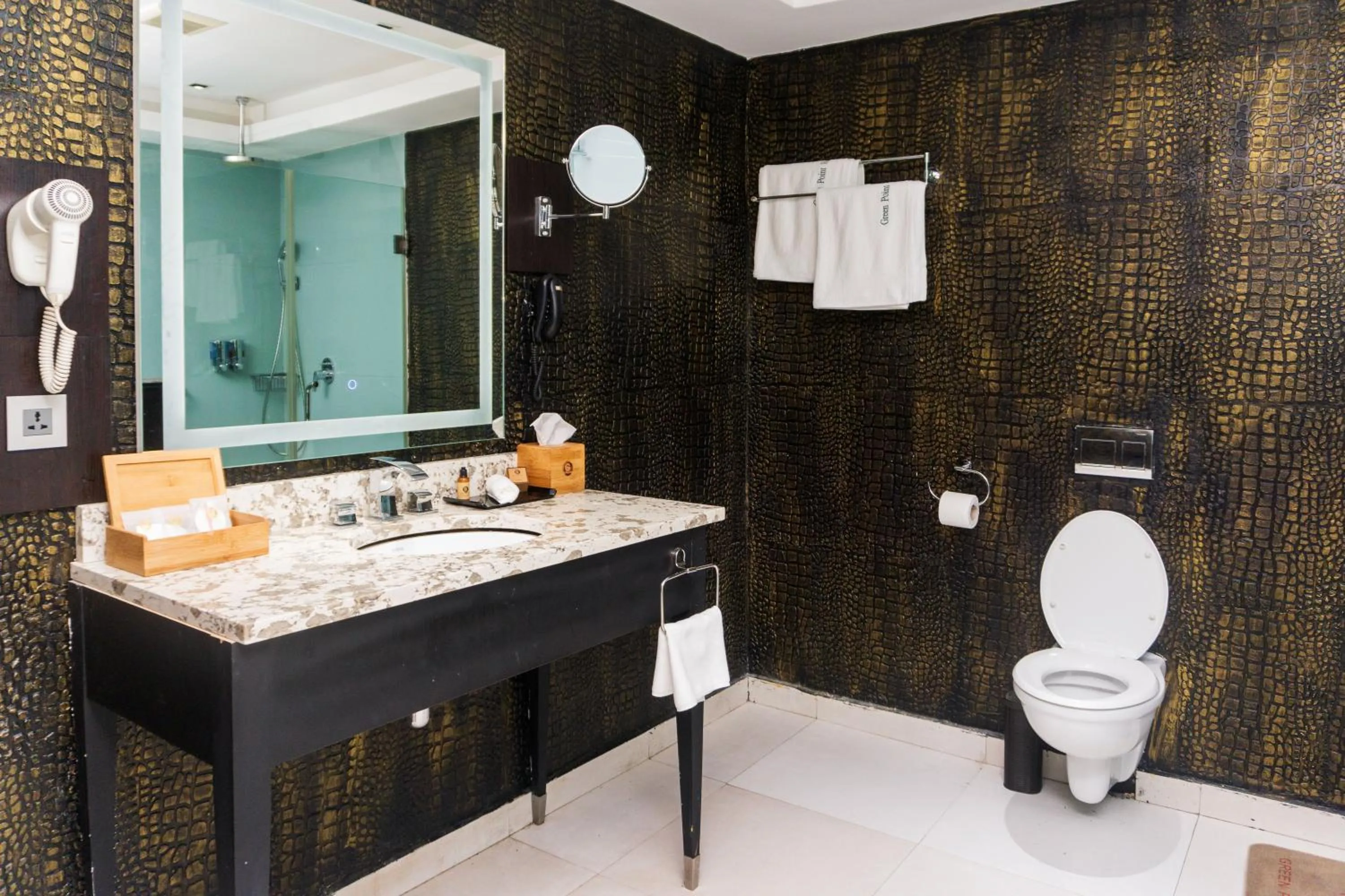 Toilet in GreenPoint Hotel