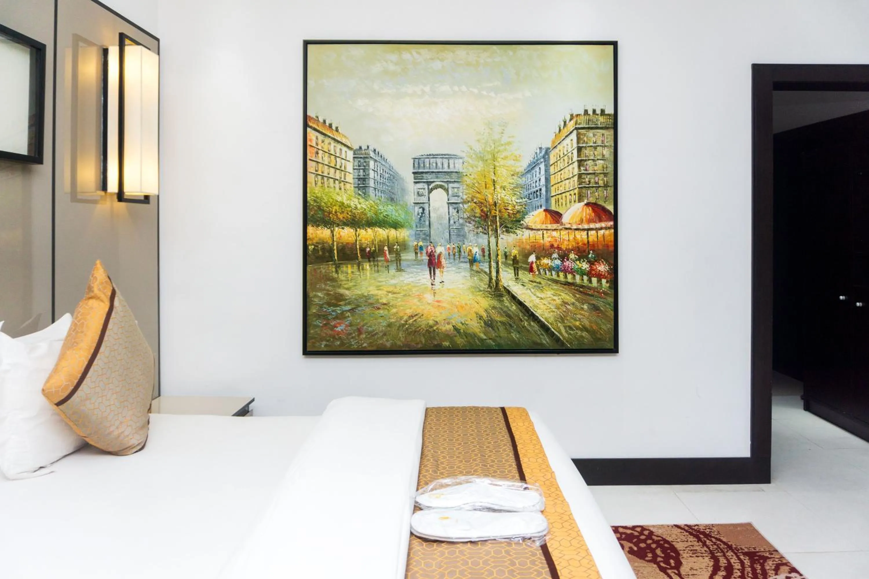 Bed in GreenPoint Hotel