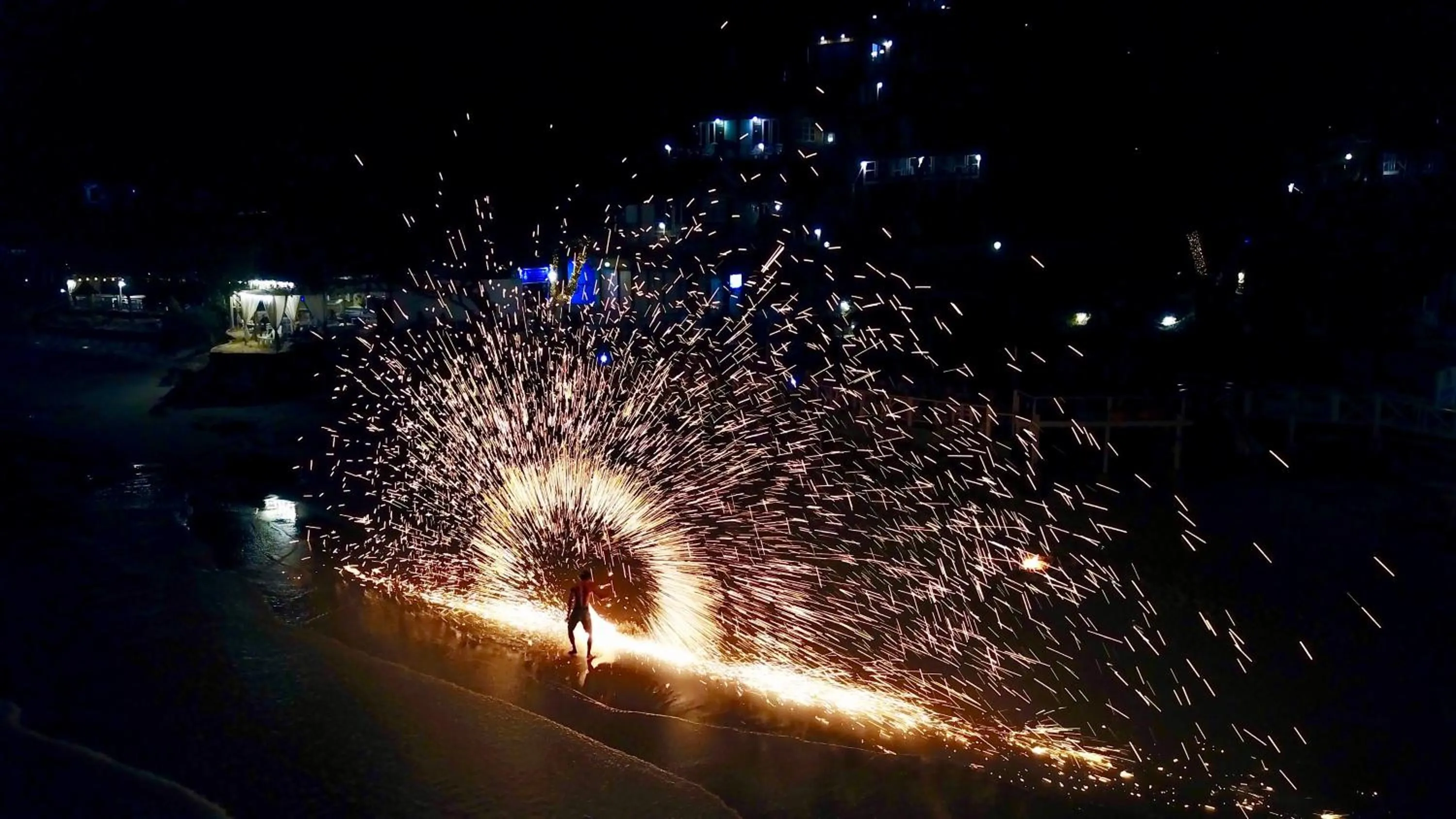 Bird's eye view in Sangthian Beach Resort