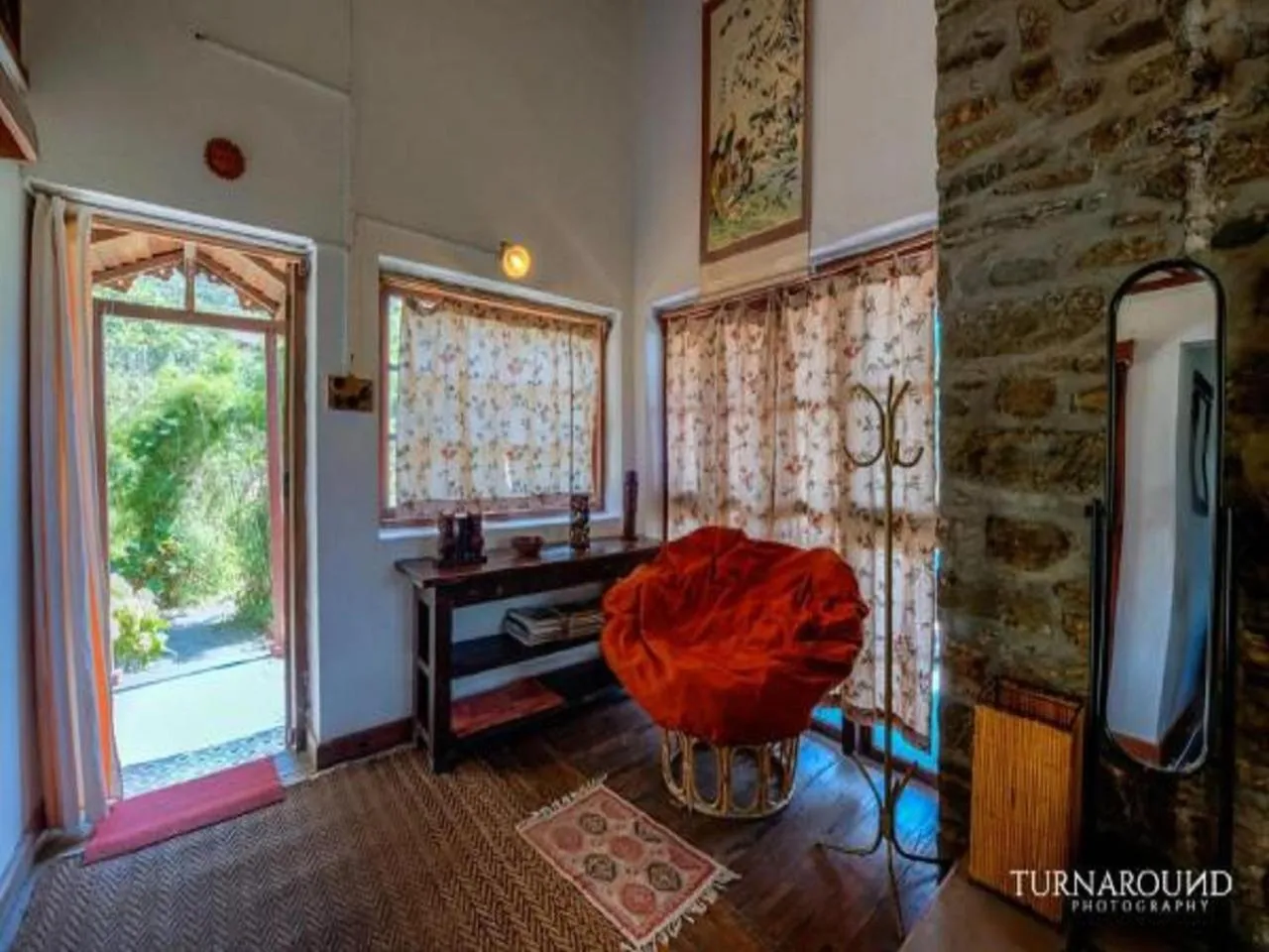 Seating area in Jungle Lore Birding Lodge