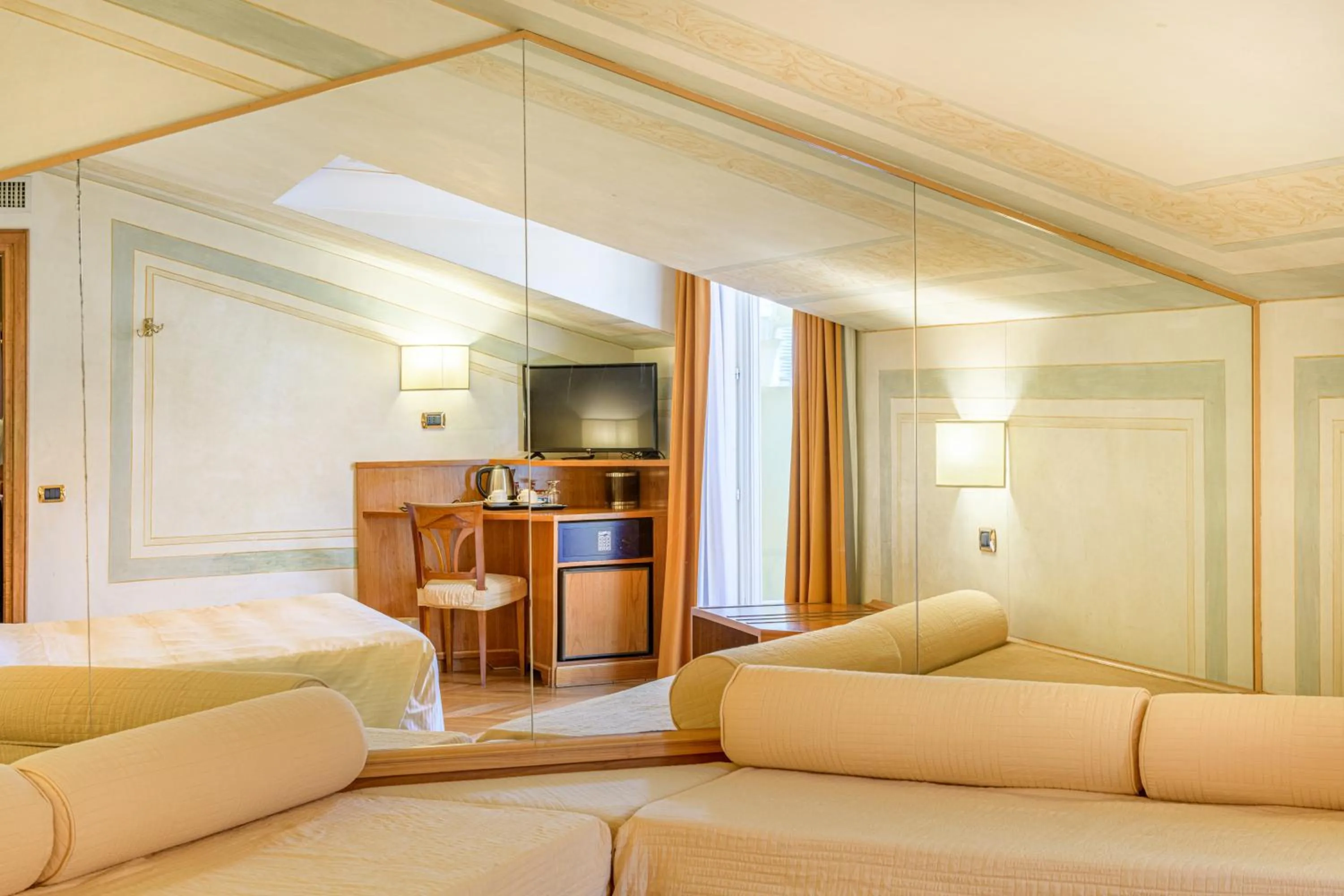 Decorative detail, Bed in Hotel S. Anna