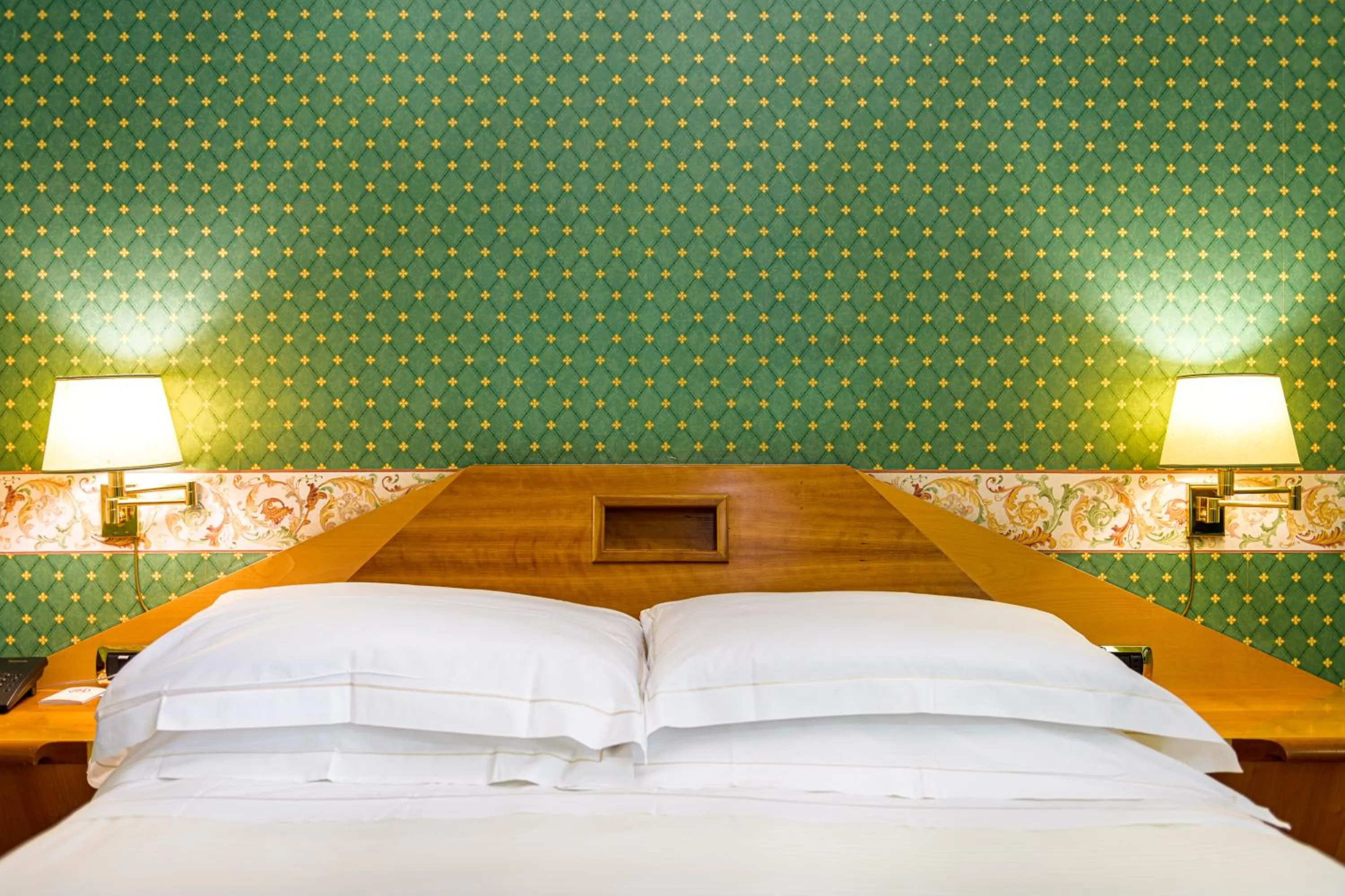 Decorative detail, Bed in Hotel S. Anna