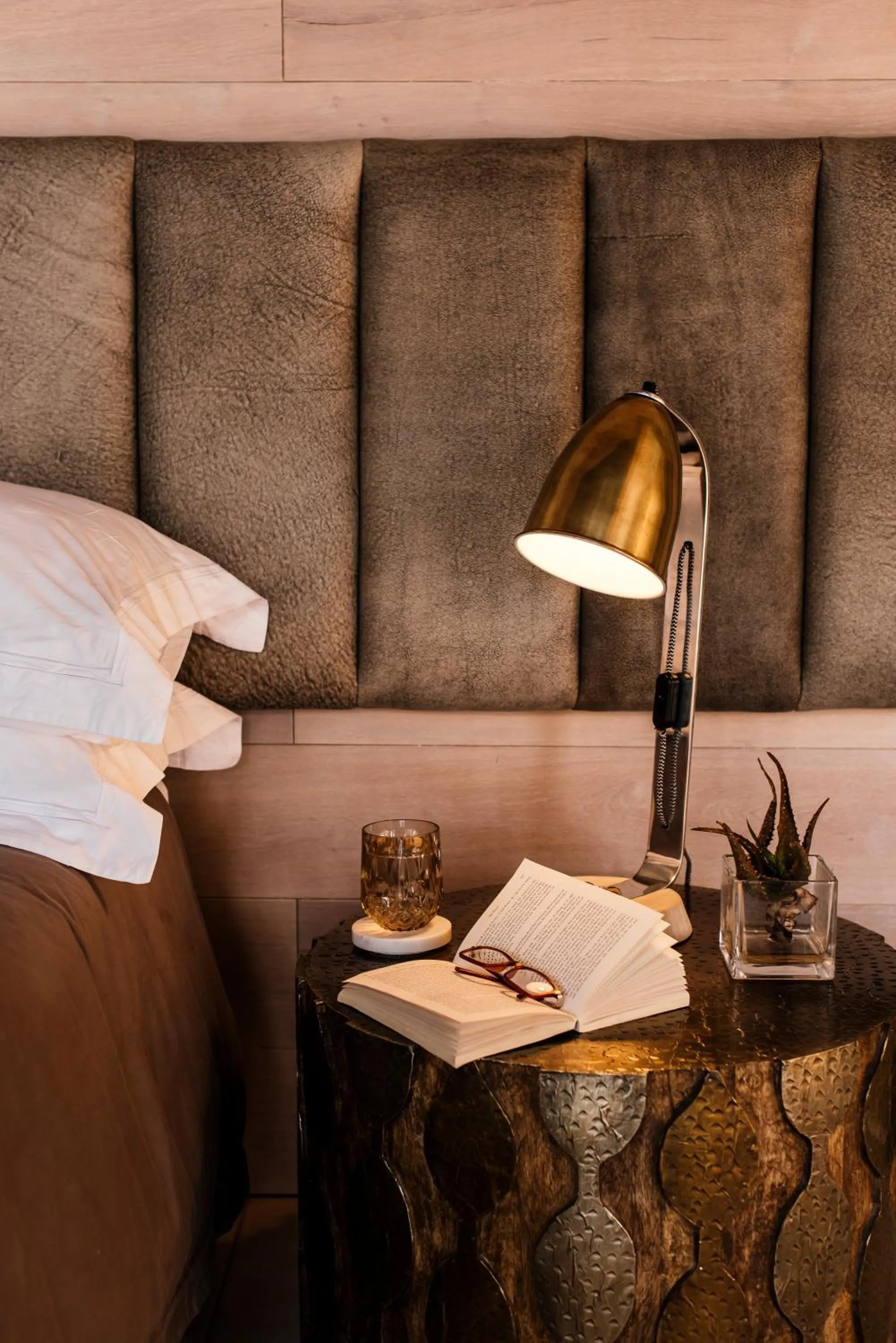 Bed in Lush Private Game Lodge